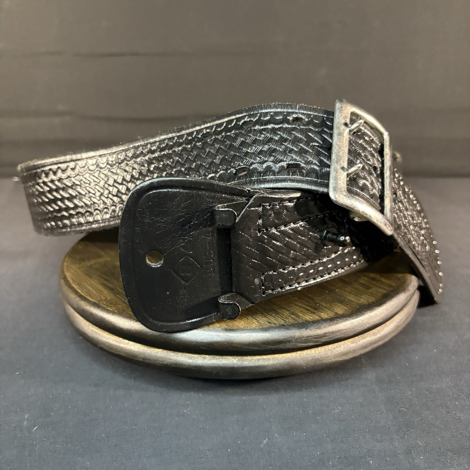 Aker Duty Belt Size 46” Sam Browne Leather ~USA Made~ Model: B03-465