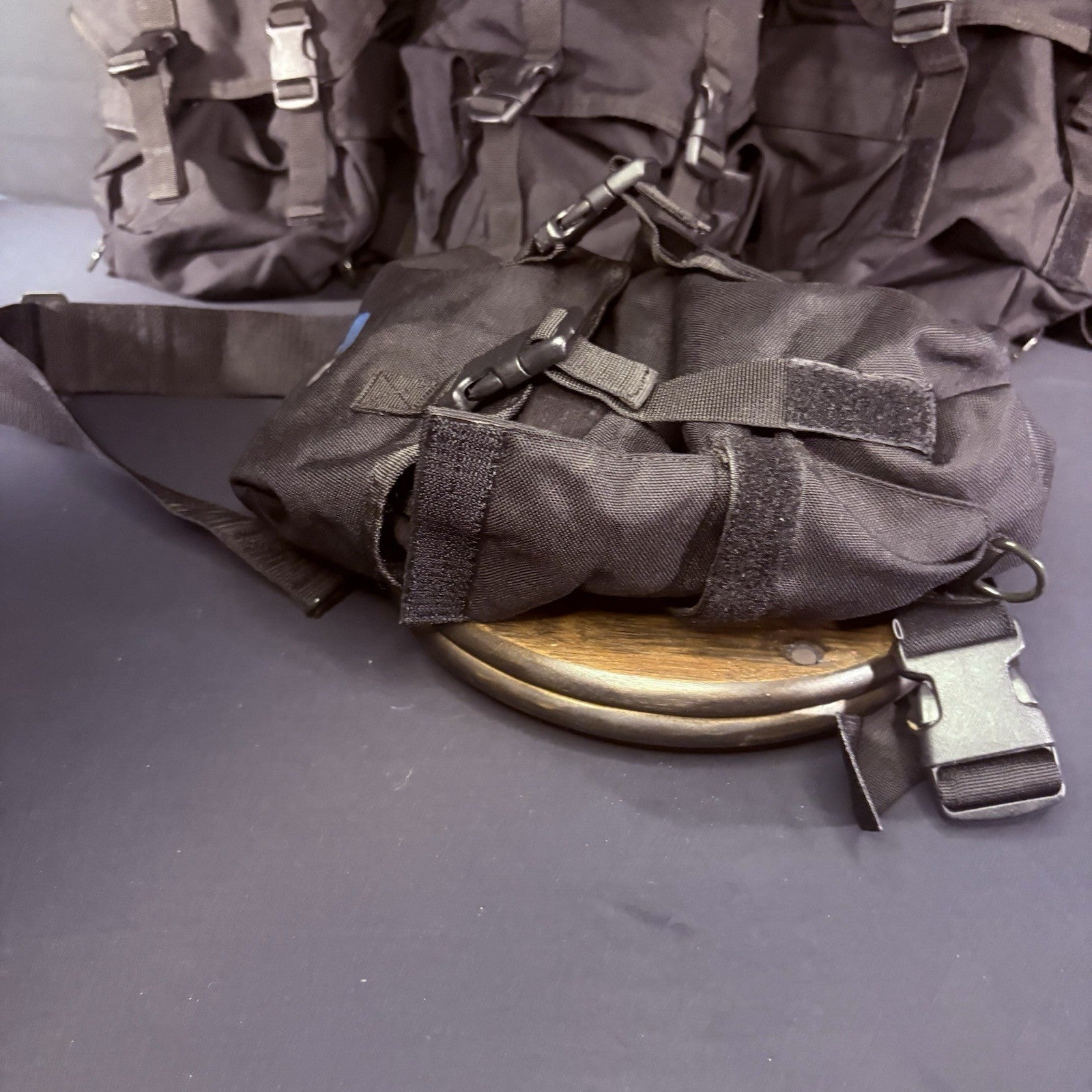 (Lot Of 5) Gas Mask / Large Utility Pouch Drop Leg w/Suede EMT Tactical Military9