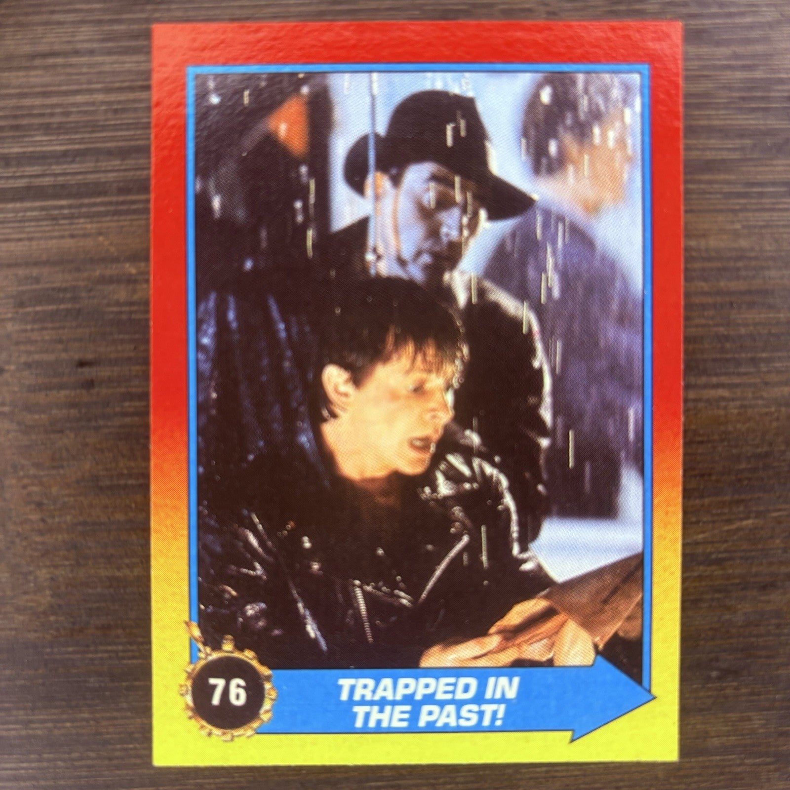 1989 Topps Back to the Future #76 "Trapped In The Past" High Grade Trading Card0