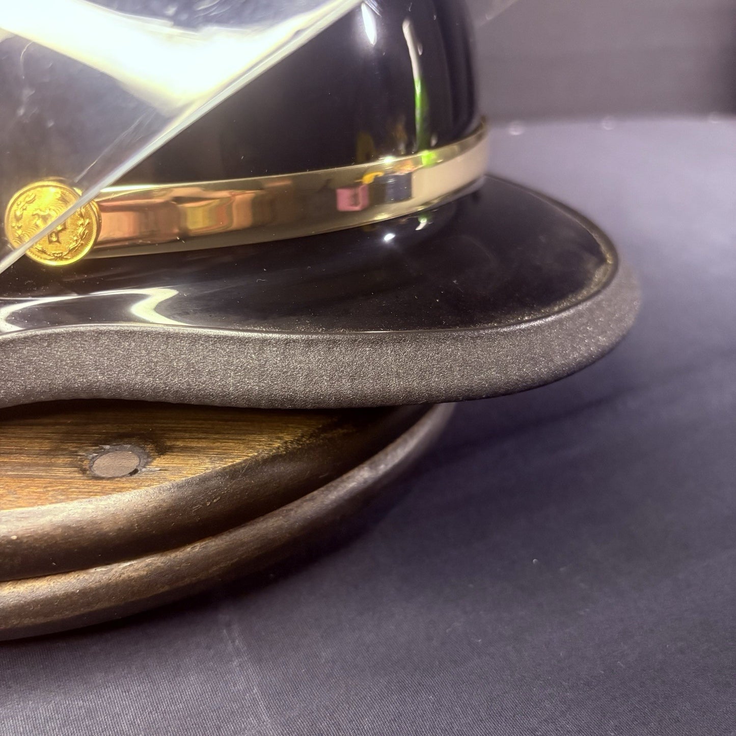 VTG Police Riot Motorcycle Helmet Black & White Size 6 7/8 with Z87 Face Shield14