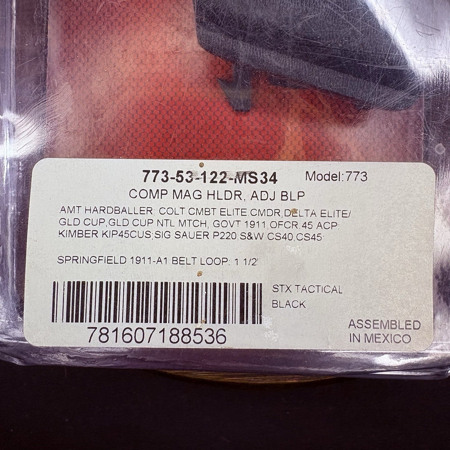 Safariland 773 Competition Magazine Pouch 1911 .45 Open Top 1.5" Belt Loop2