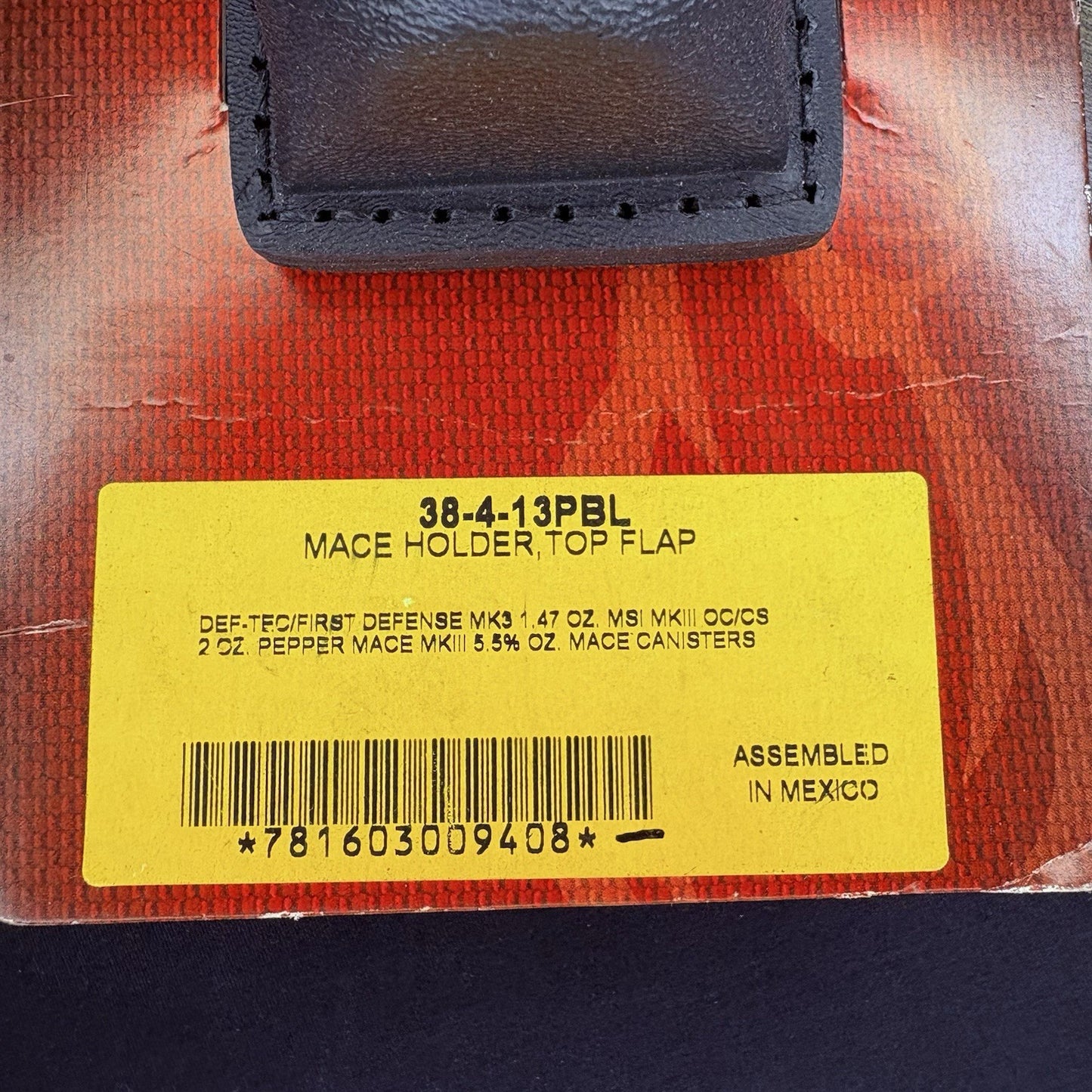 Safariland 38 OC/Mace Spray Holder STX Tactical Black Snap, For MK-3, 2oz.Spray1