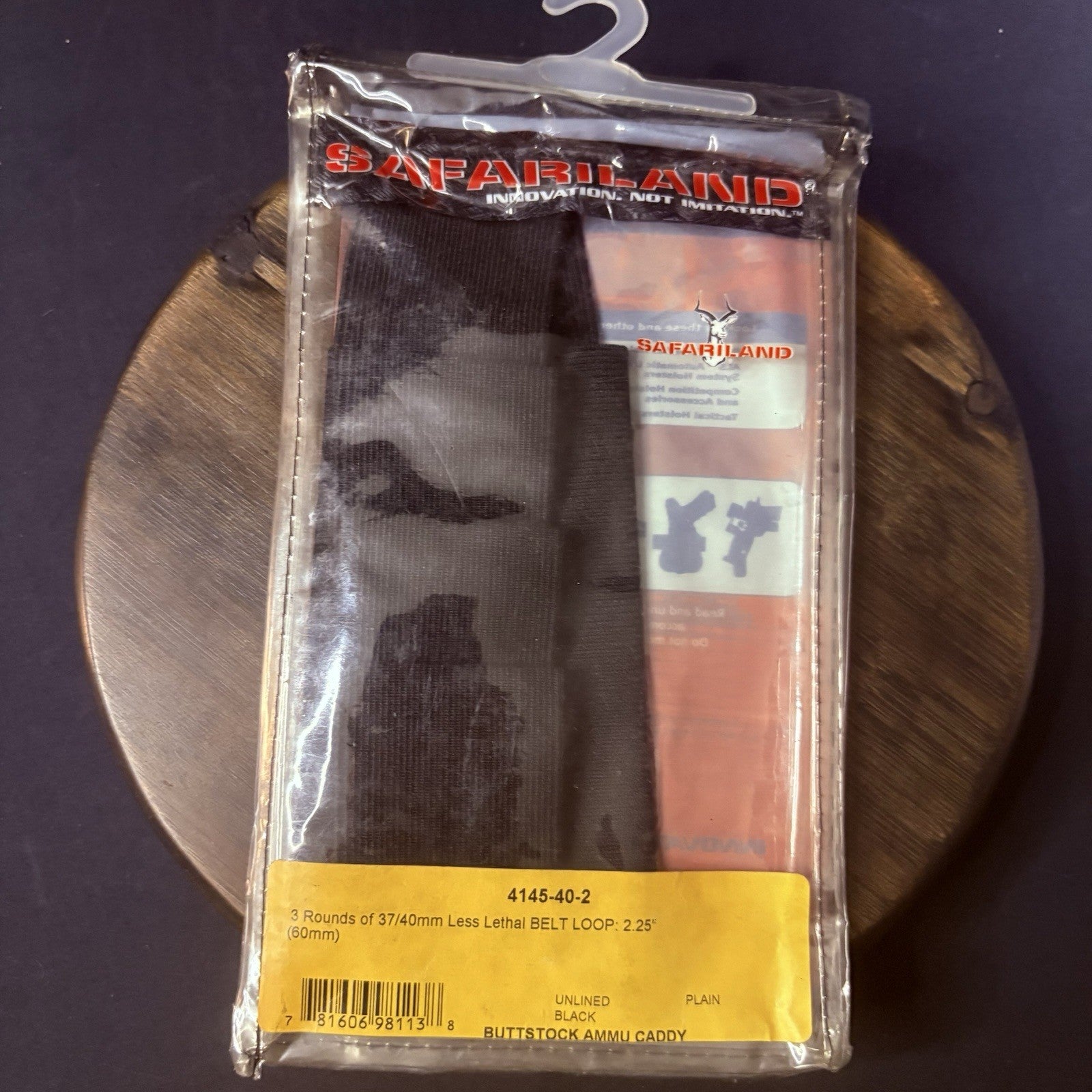Safariland 37mm/ 40mm Belt Loop Buttstock Ammo Caddy 3 Rounds 2.25" Loop8