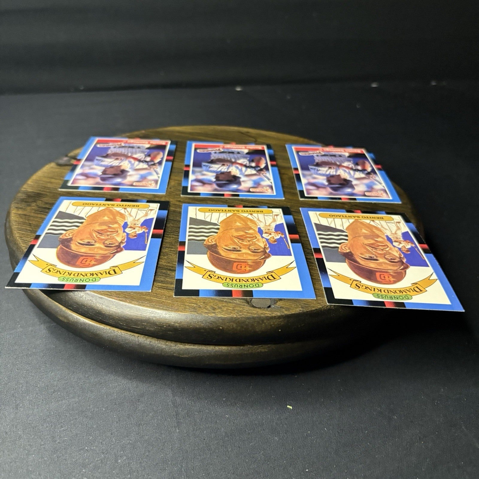 1988 Benito Santiago Lot (3)Donruss #114 & (3)Diamond Kings #3 San Diego Padres3