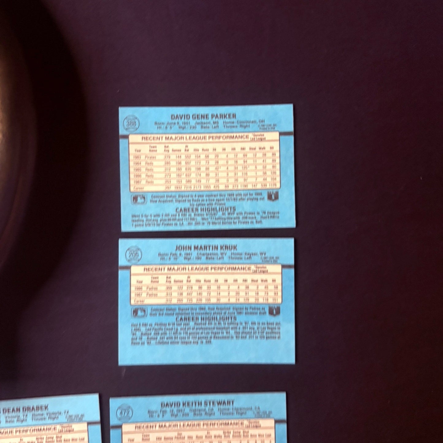 1987 Donruss High Grade Baseball  25 Card Lot #111