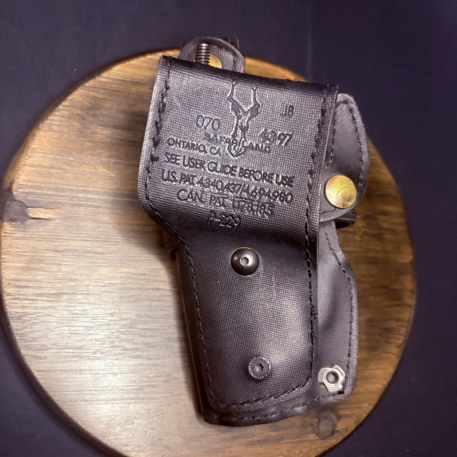 Safariland SIG P-229 Duty Holster 070-4387 Brass Retention Snap STX Tactical4