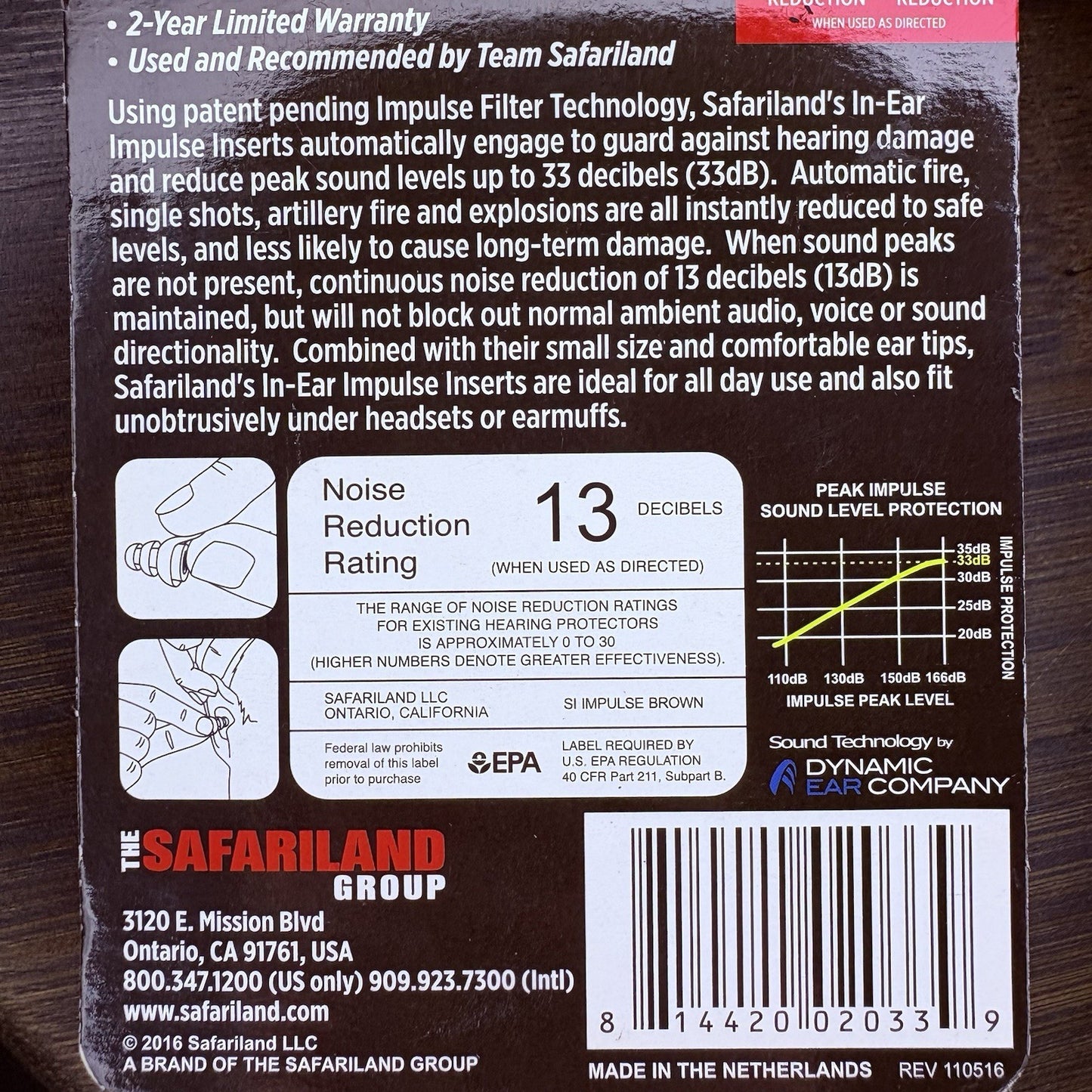 Safariland Impulse Hearing Protection, In Ear Earplugs with Keychain Storage5