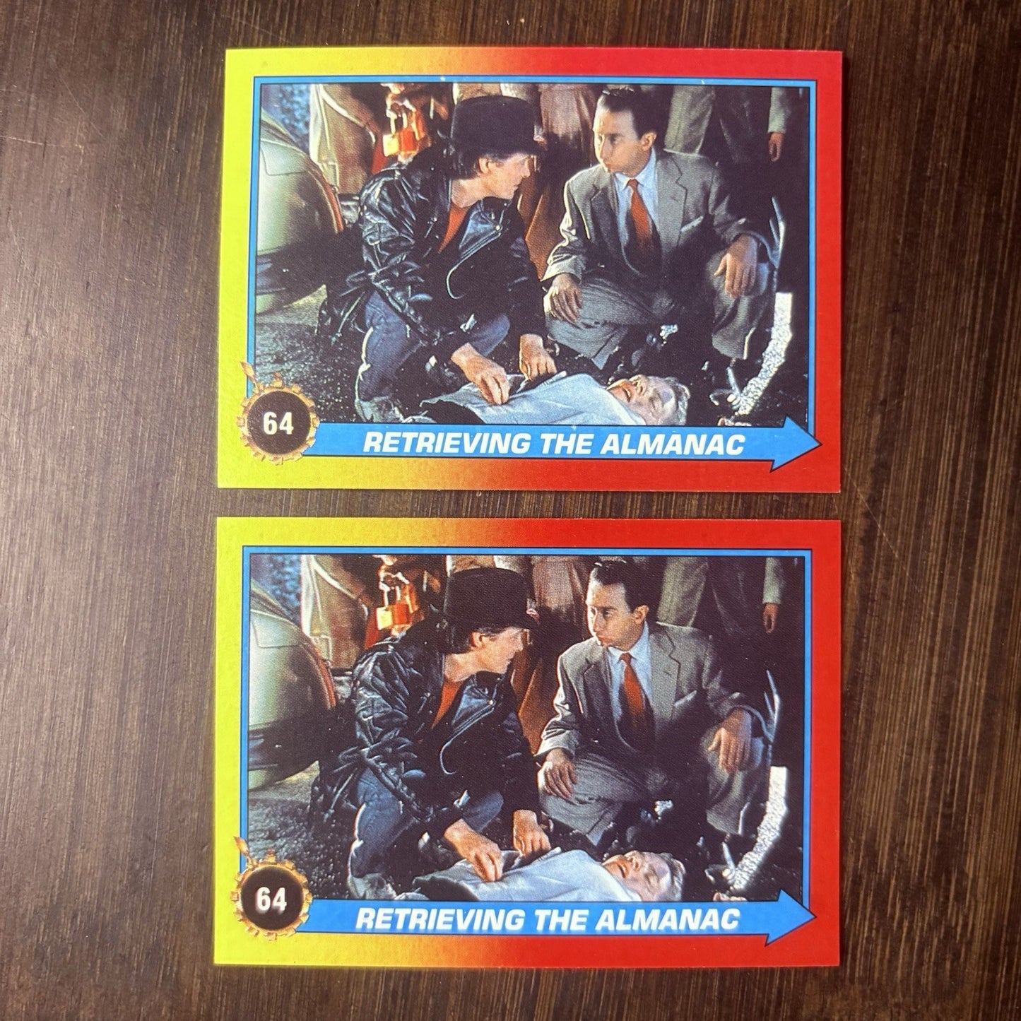 (Lot Of 2) 1989 Topps Back to the Future II #64 "Retrieving The Almanac" Card0