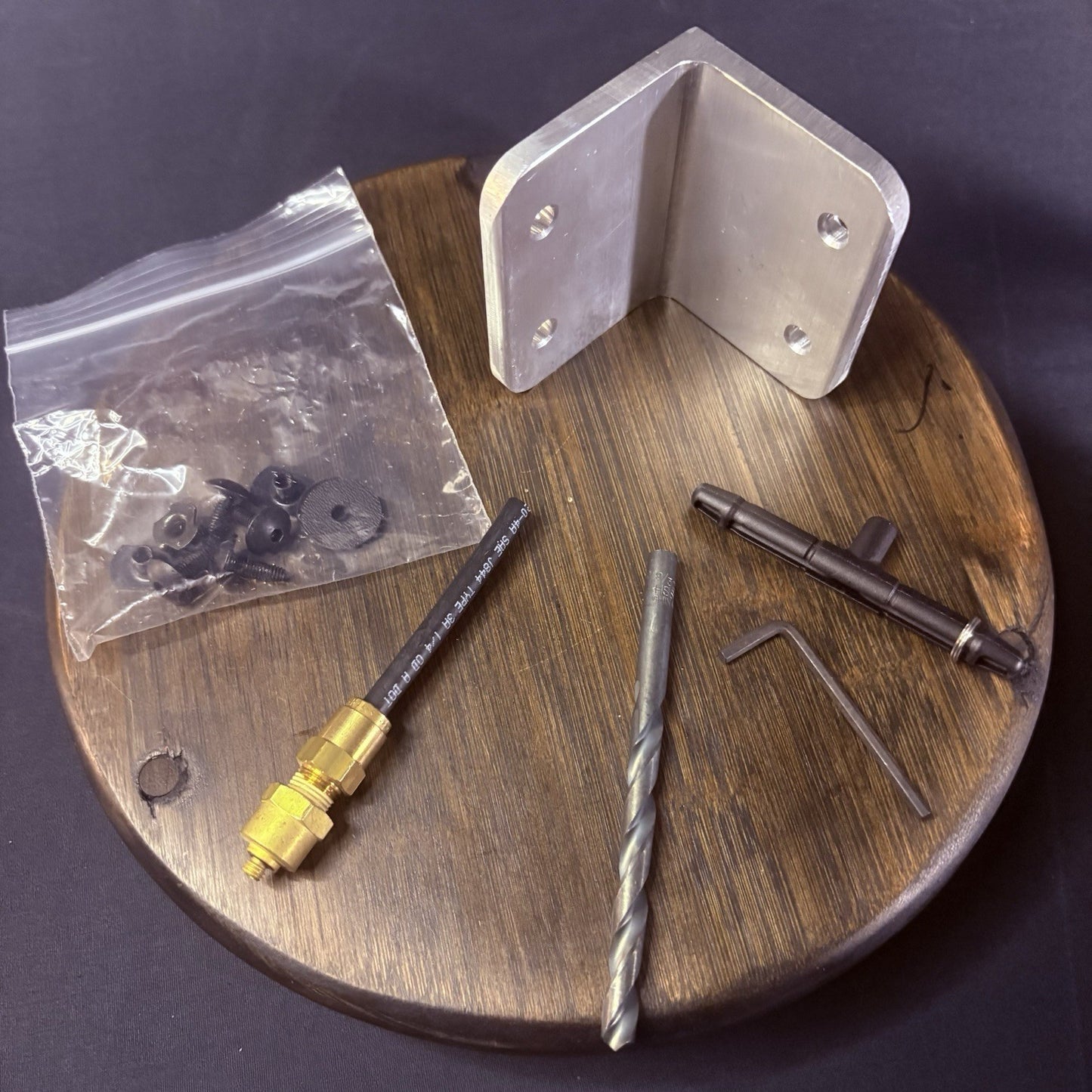 Safariland MK-9 Riot Shield Mounting Kit Assembly w/ Pouch & Spray Through Hose2