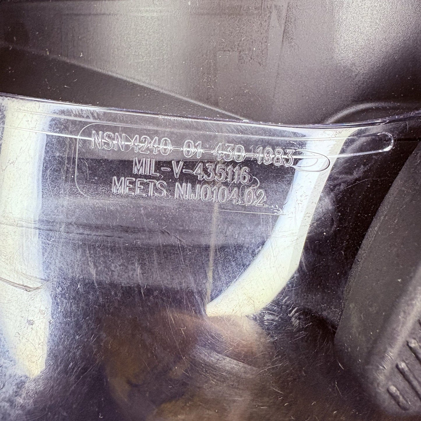 Protech IIIA (3A) Ballistic Helmet Removable Face Shield Size Large Bullet Proof10