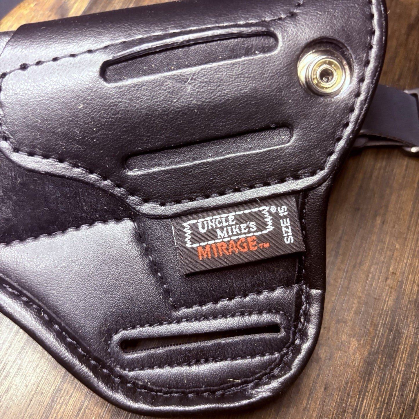 Uncle Mikes Mirage Large Auto Holster Leather OWB Pistol 3 1/4"4 1/2" Barrel5