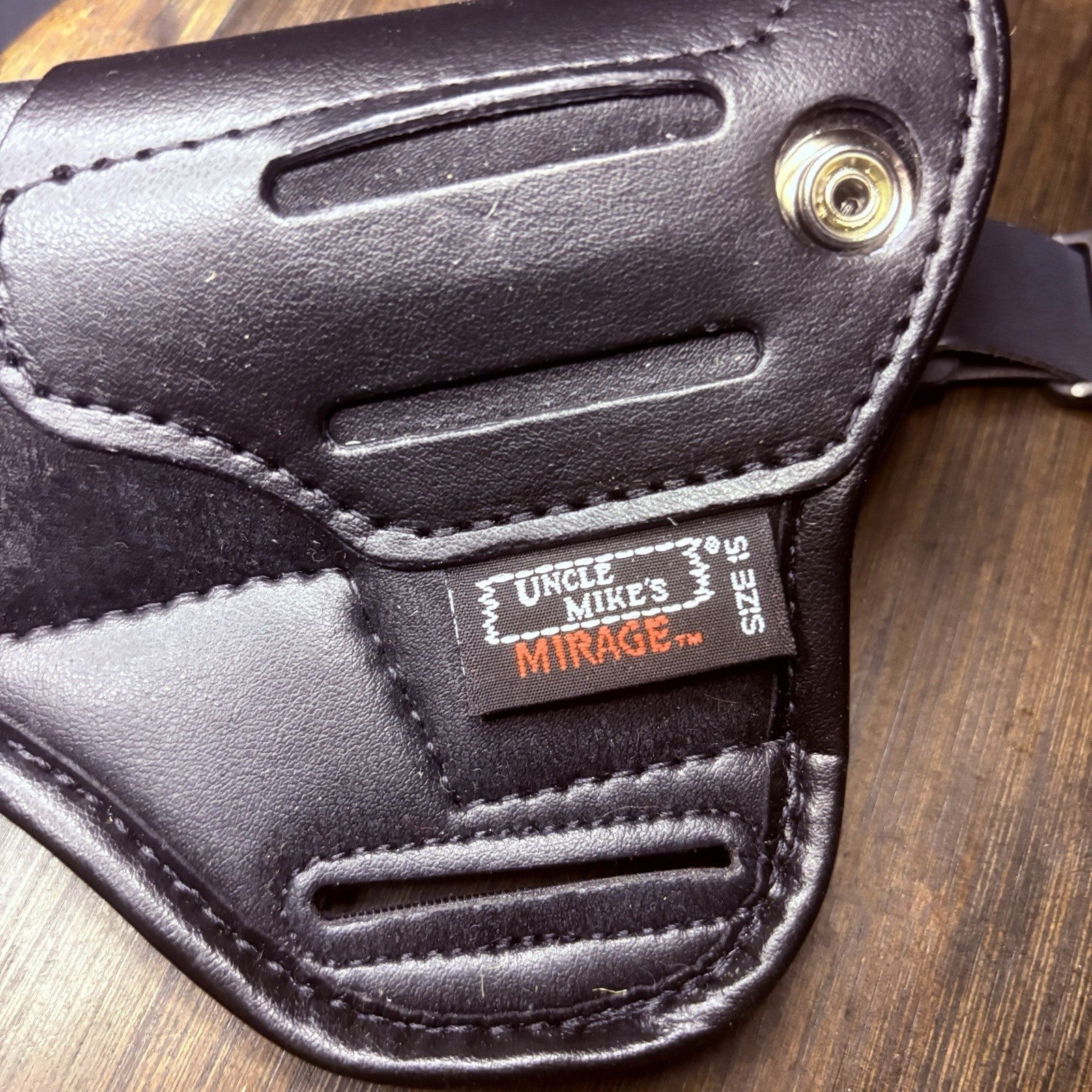Uncle Mikes Mirage Large Auto Holster Leather OWB Pistol 3 1/4"4 1/2" Barrel5