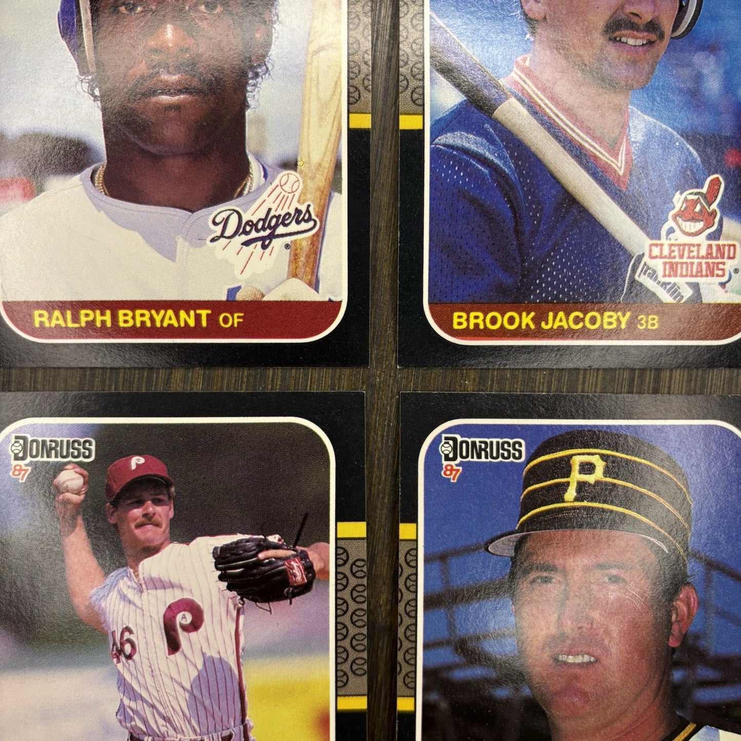 Donruss 1987 High Grade Cards #321, #587, #104, #454, #236, #188 (Lot 6)7