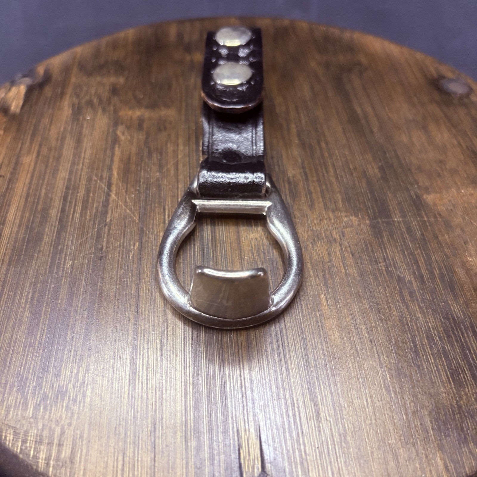 PR-24 Baton Ring Metal Chrome Ring & Double Snap Black Basket Weave5
