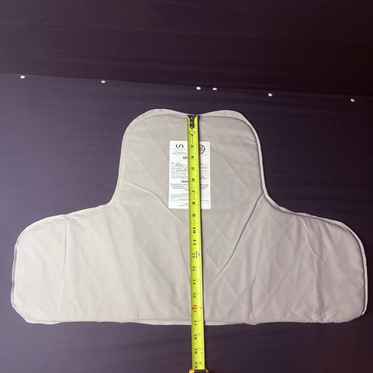 US Armor Level II (2) Bullet Proof Vest ~Size XL~ 2021 w/6x8 Trauma Plate17