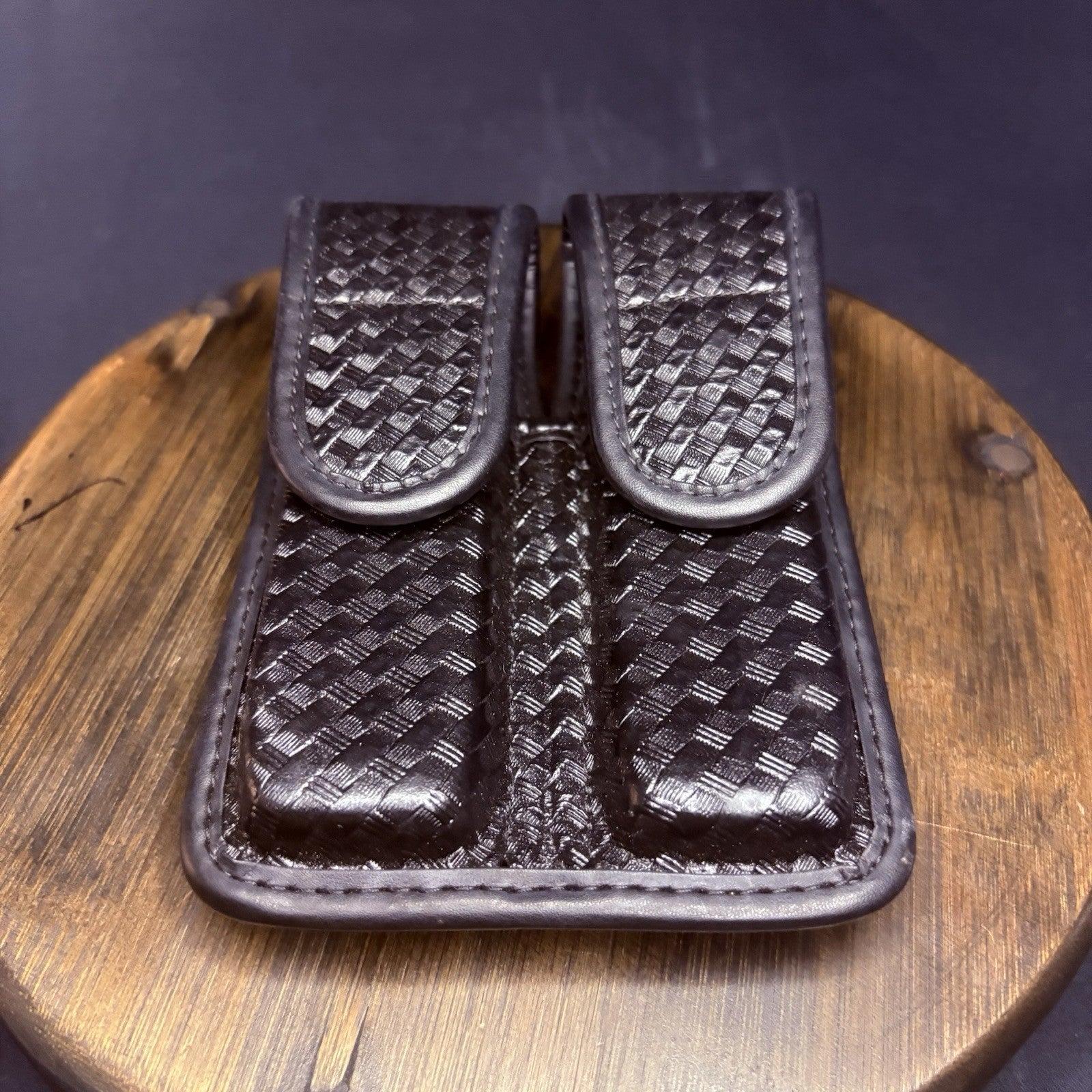 Bianchi Magazine Pouch Carrier Size 1 (10mm & .45) Single Stack, Basketweave4