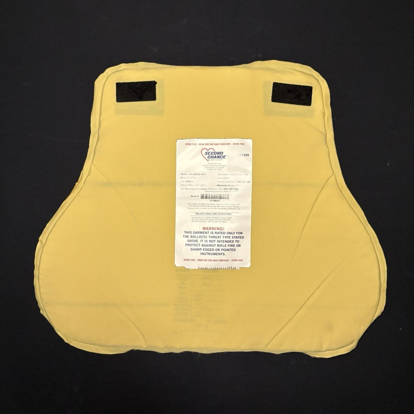 Second Chance IIIA (3A) Bullet Proof Vest Size Medium Concealable Ballistic Vest9