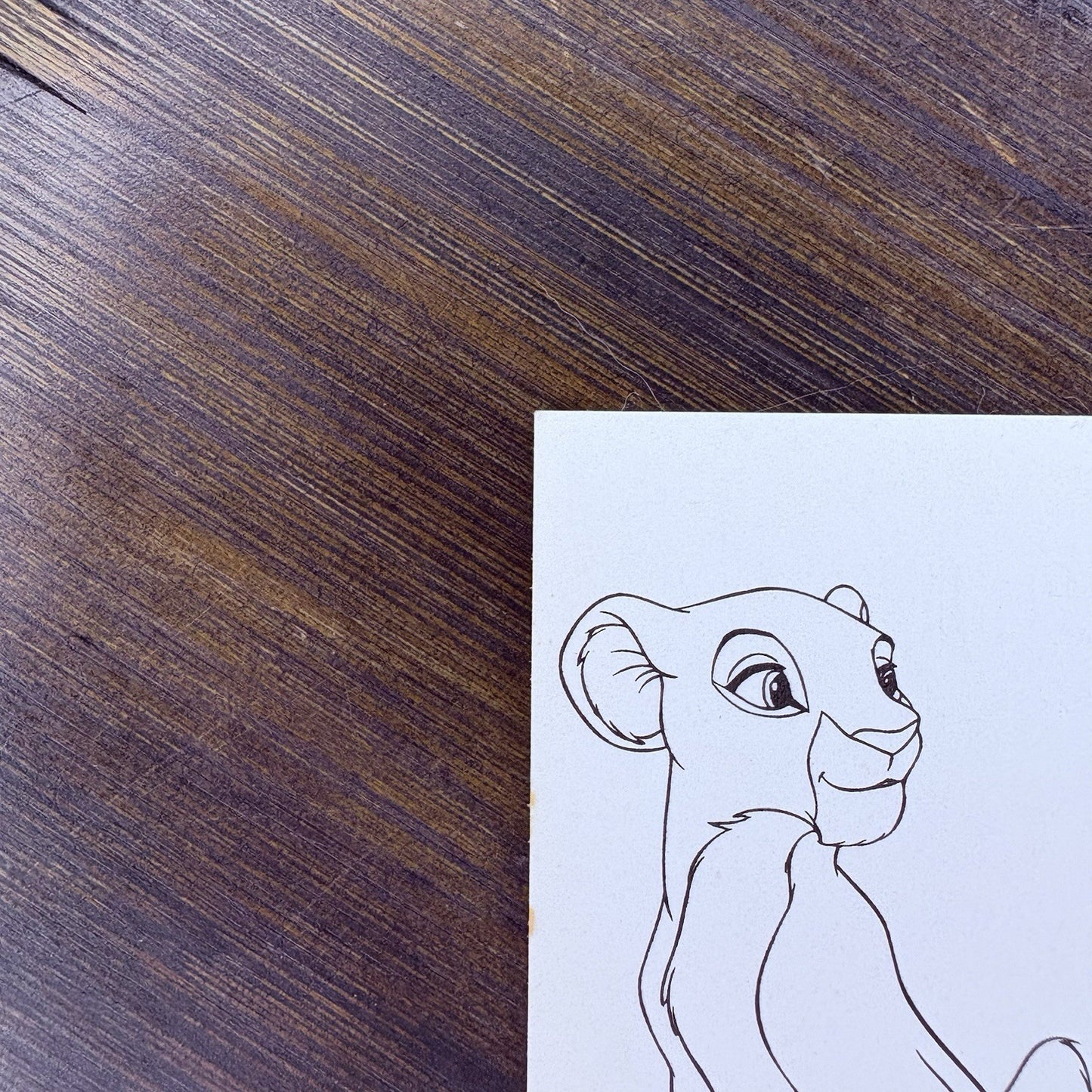 1994 SkyBox Disney's The Lion King: Nala Coloring Card High Grade, See Photos5