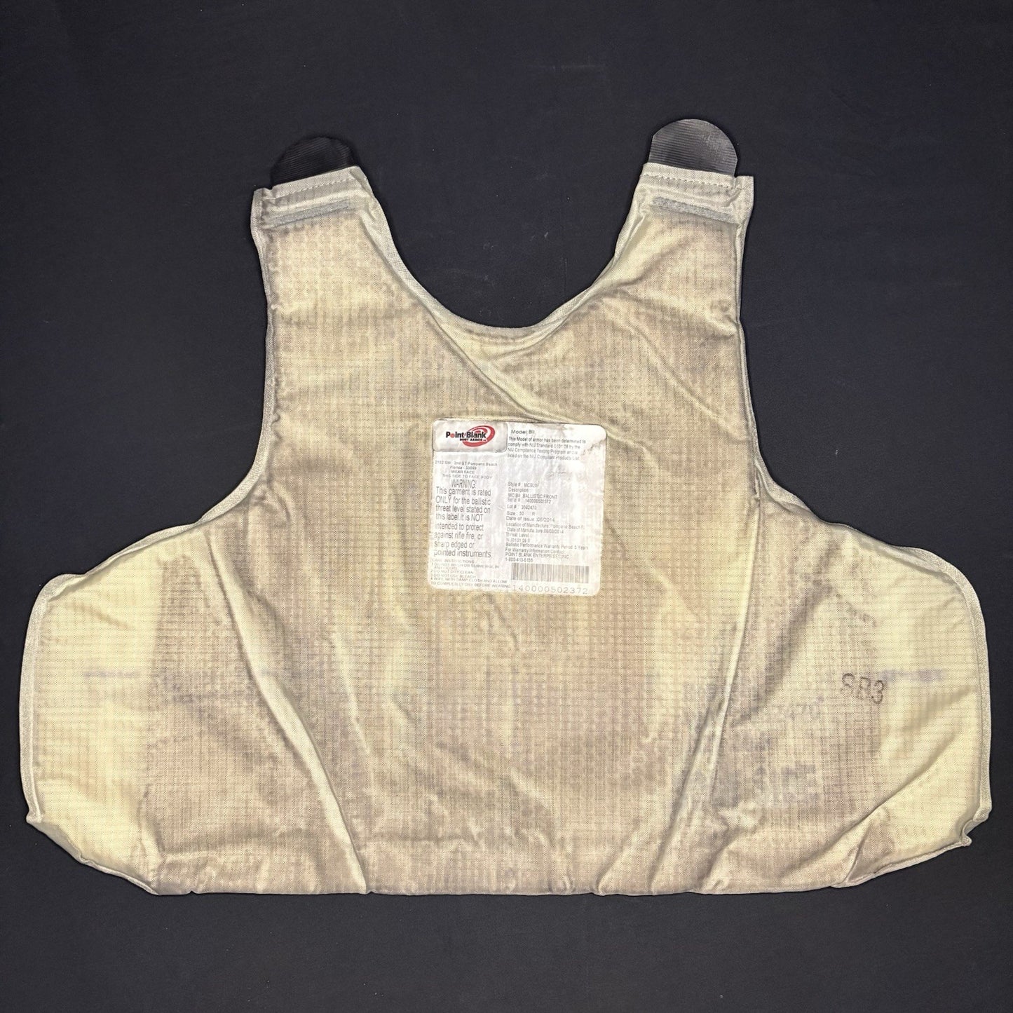 PB Level 2 II Bullet Proof Vest Size Large w/Trauma Plate Concealable Body Armor9