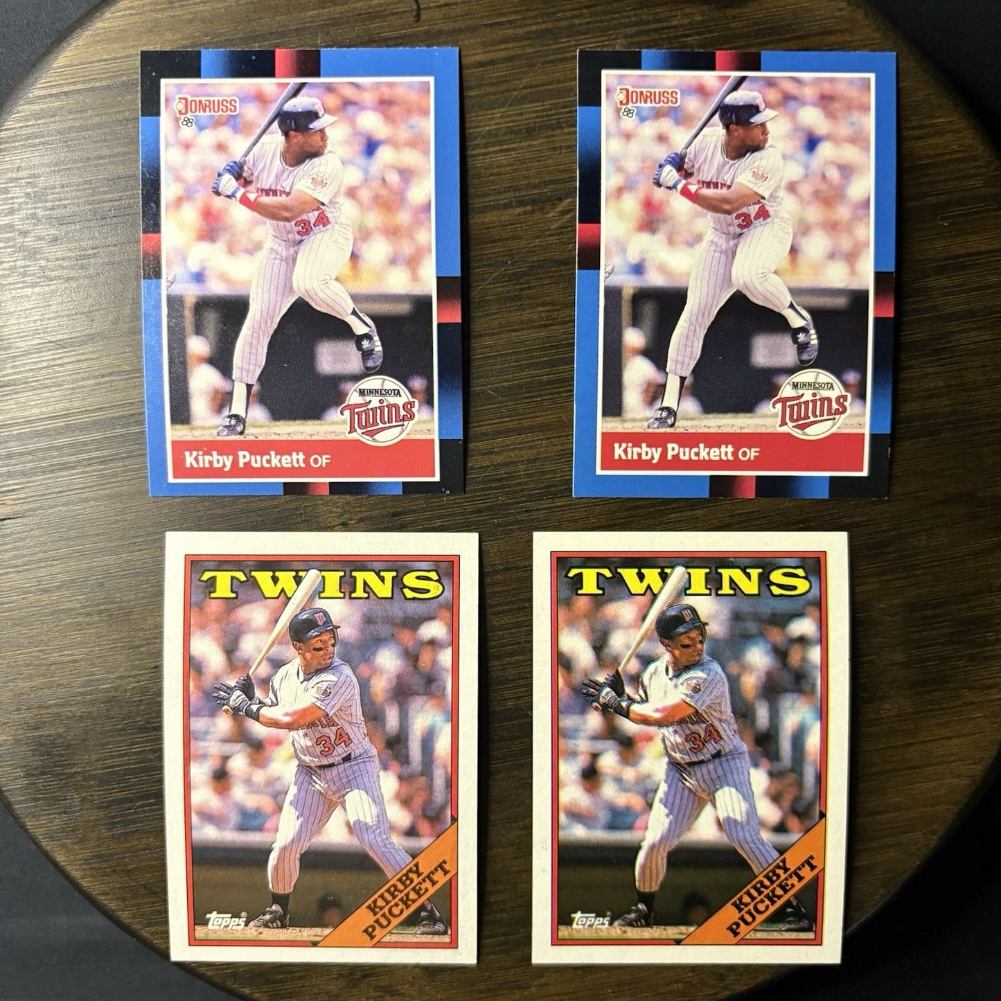 Kirby Puckett 8 Card Lot MLB Mint Condition 1