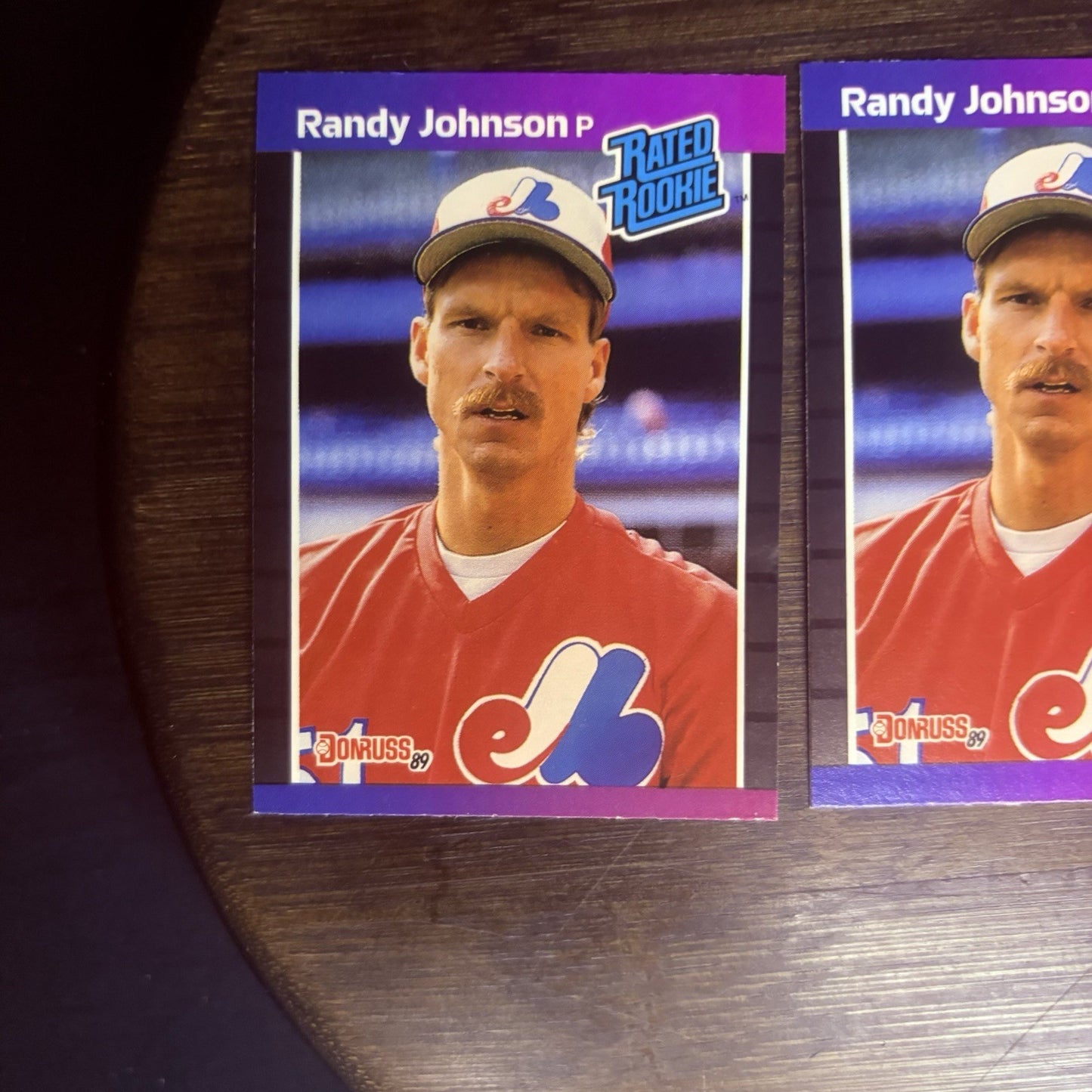 1989 Donruss RANDY JOHNSON Rookie Card #42  Montreal EXPOS  (Lot of 3)2