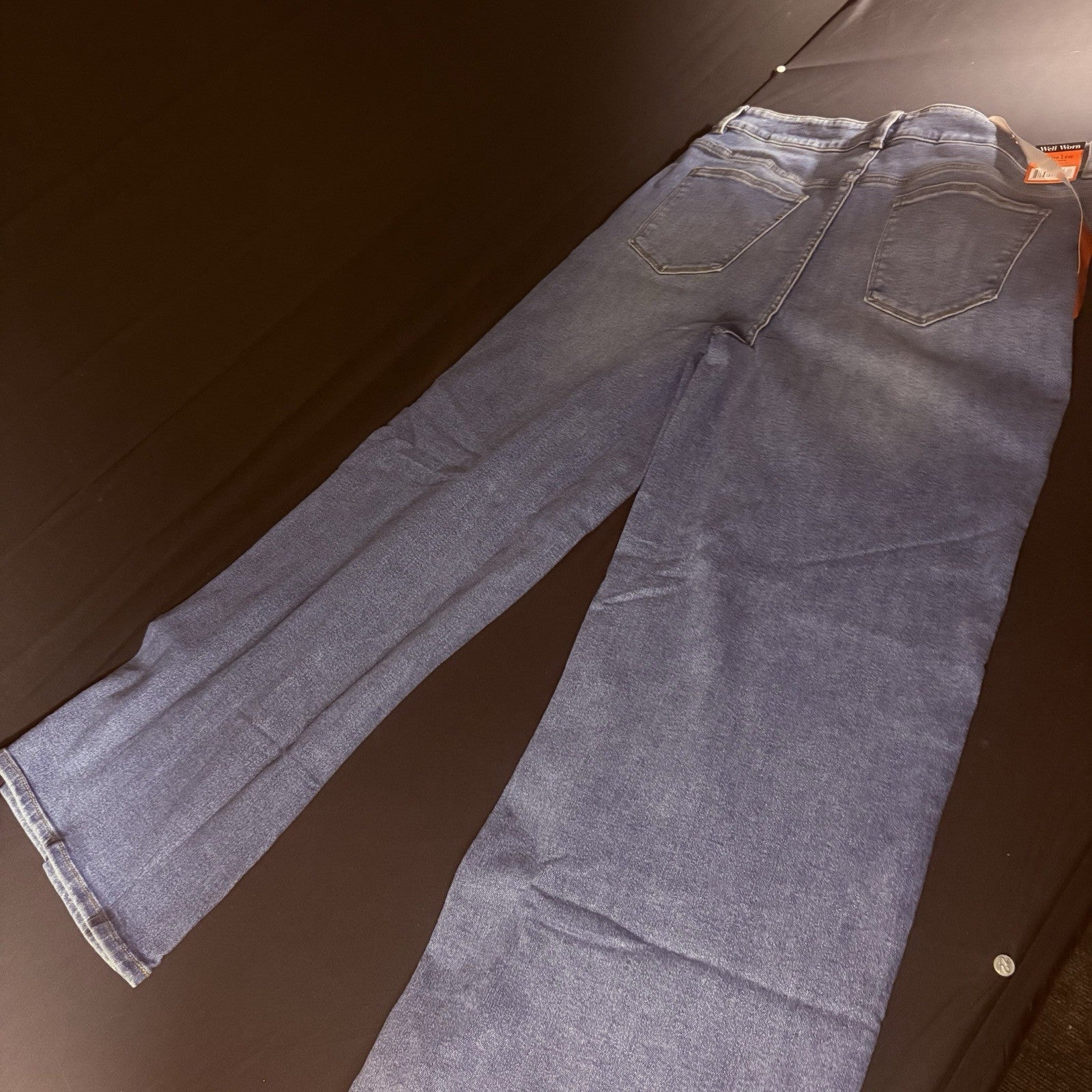 Well Worn Wide Leg High Rise Blue Jeans, SIZE 16/36 31.5" Long NWT1