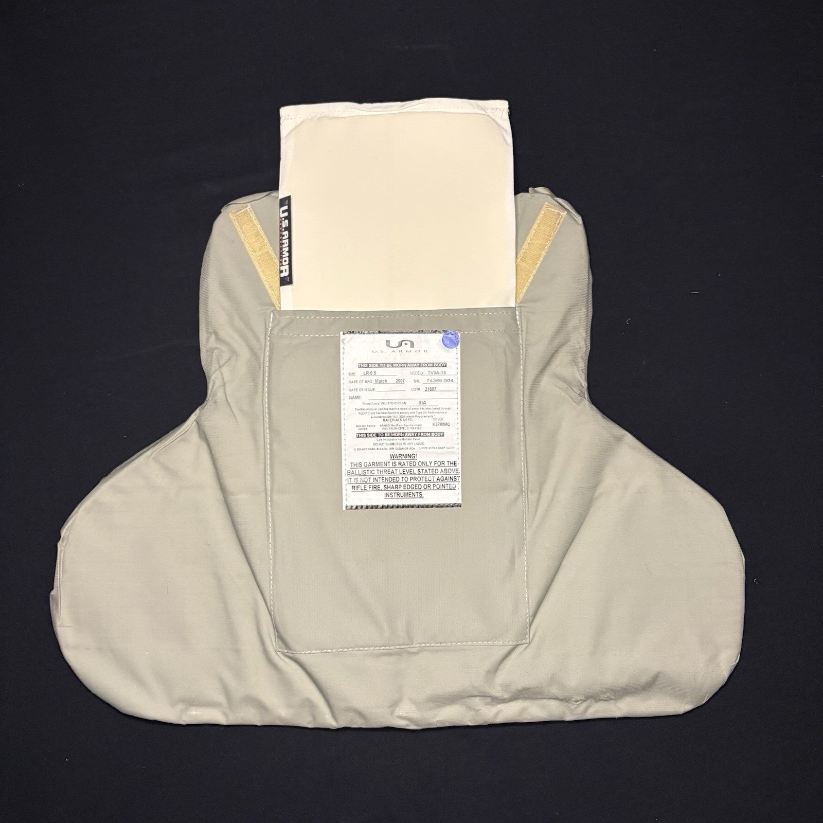 US Armor 3A Bullet Proof Vest Size Female LARGE Ballistic IIIA with Trauma Plate6
