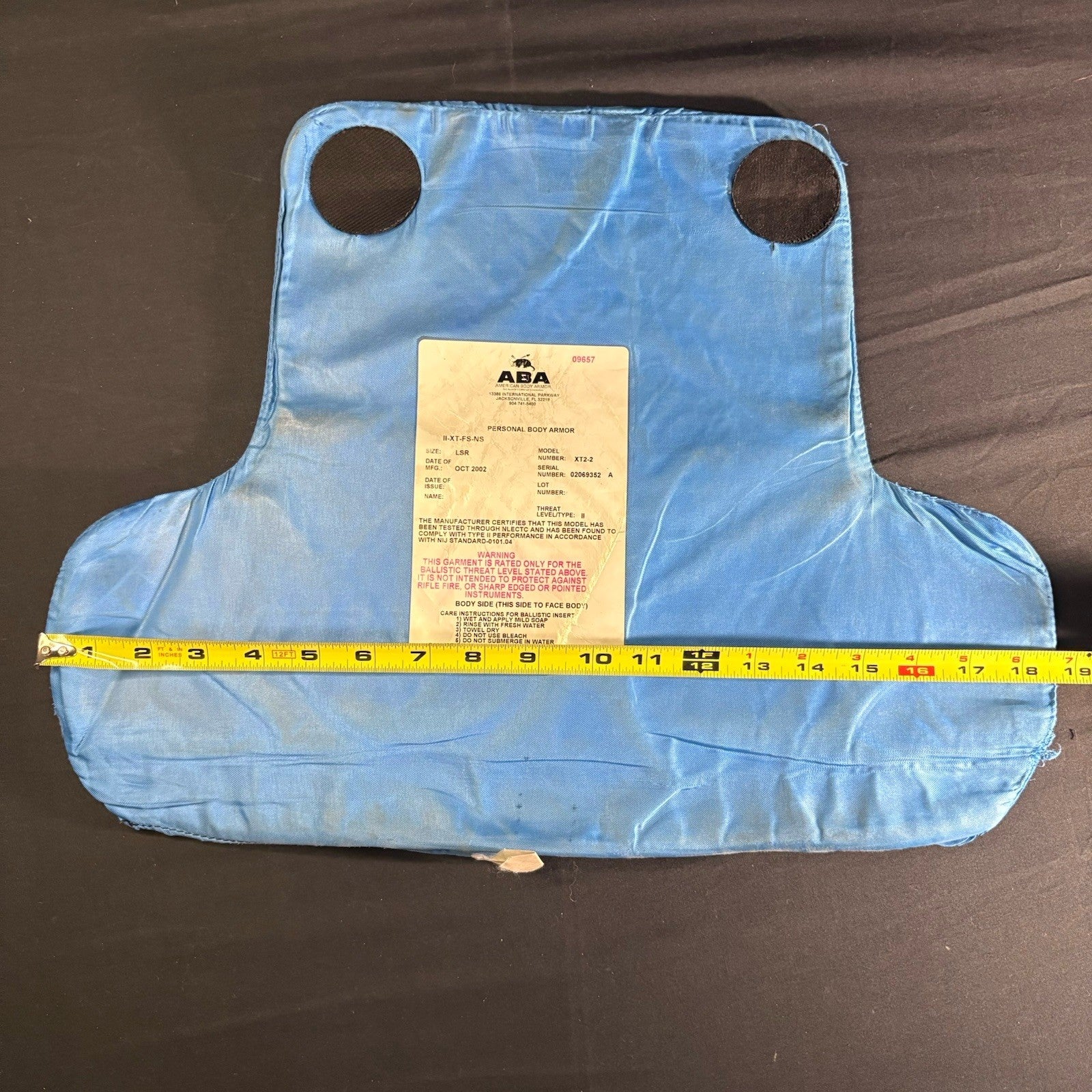 American Body Armor Level 2 (II) Bullet Proof Vest Size Medium (M) Concealable16