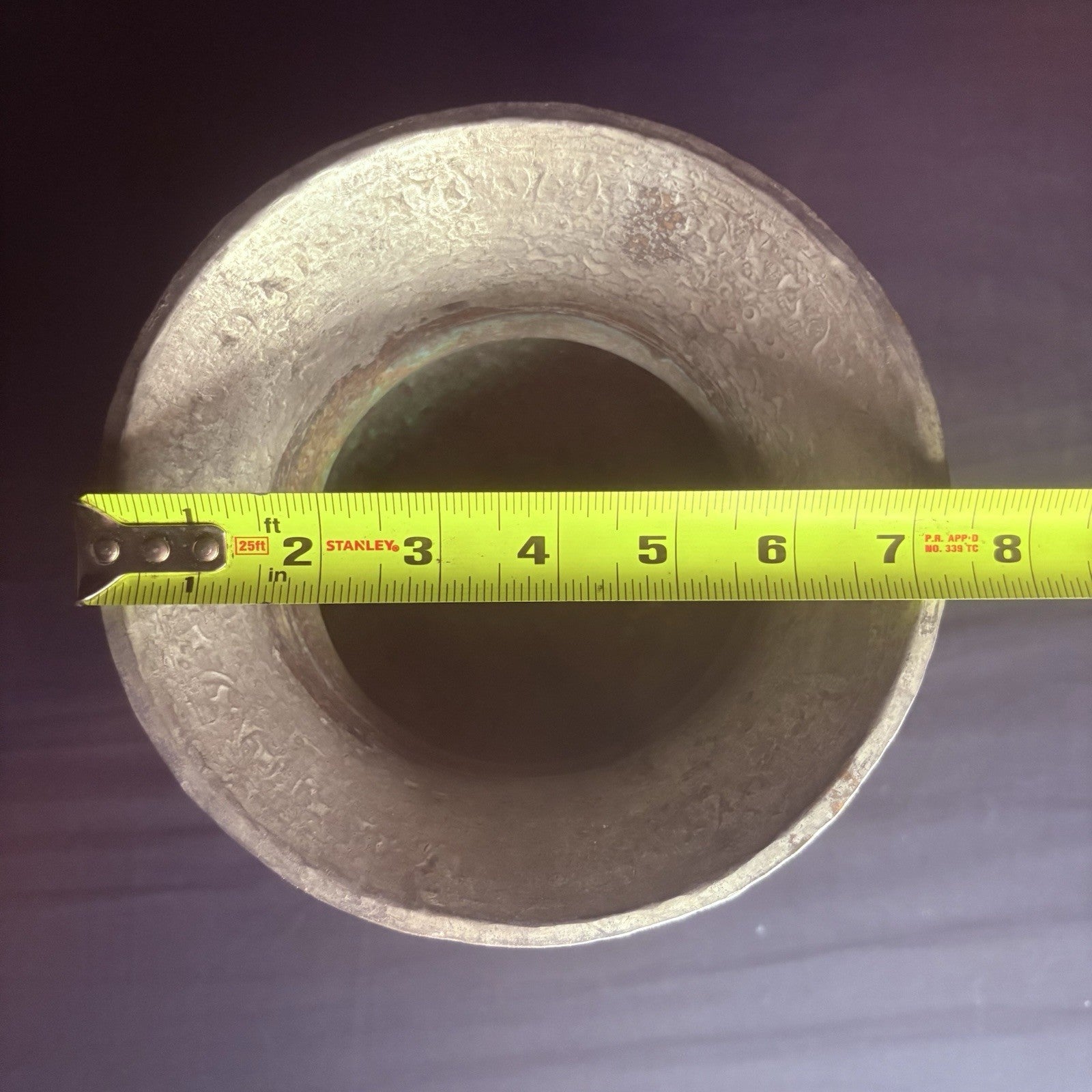 Qajar Era Copper Vessel Hand Hammered Islamic Calligraphy Tinned Late 1800s19