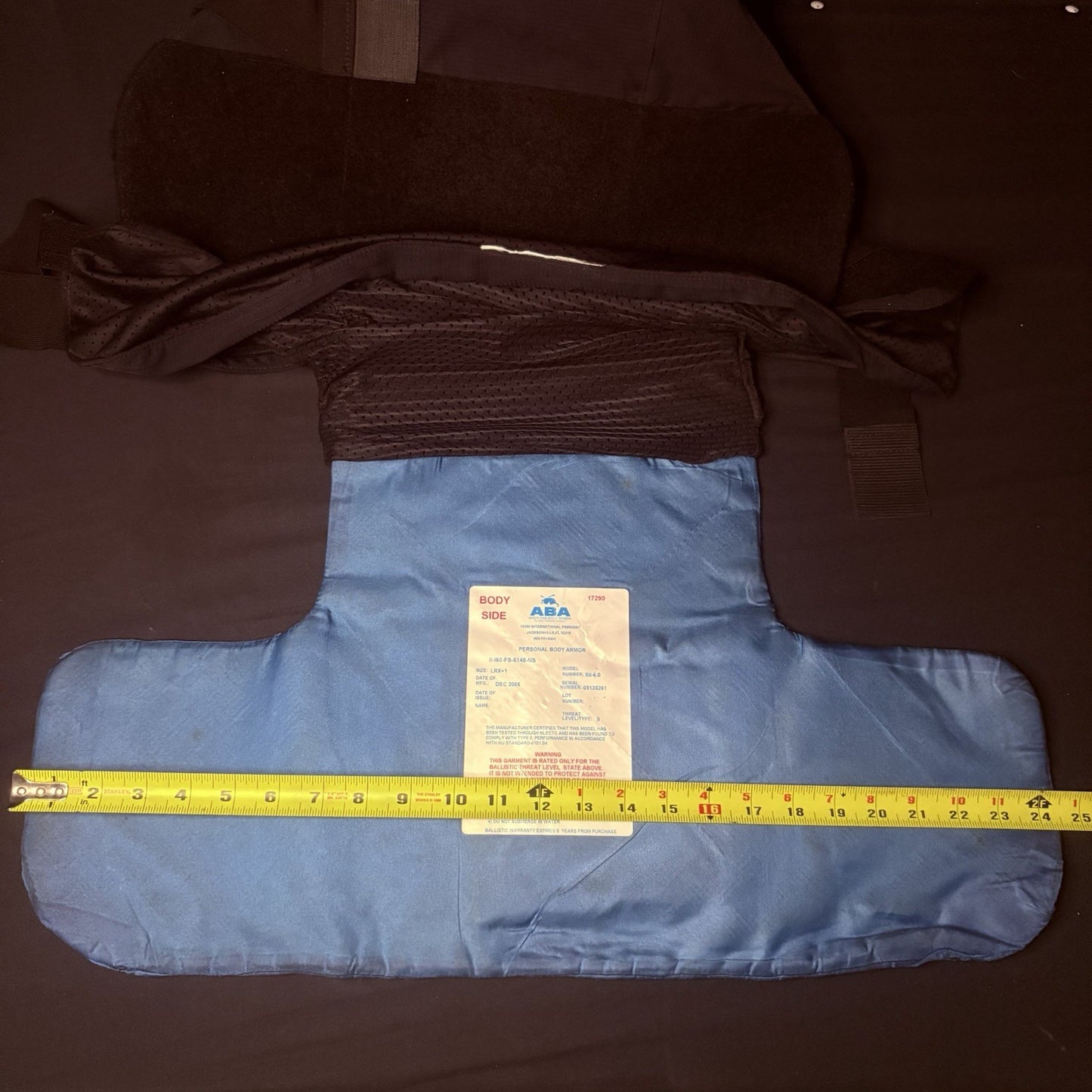 American Body Armor Bullet Proof Vest Level II (2) Size Large w/6x8 Trauma Plate14