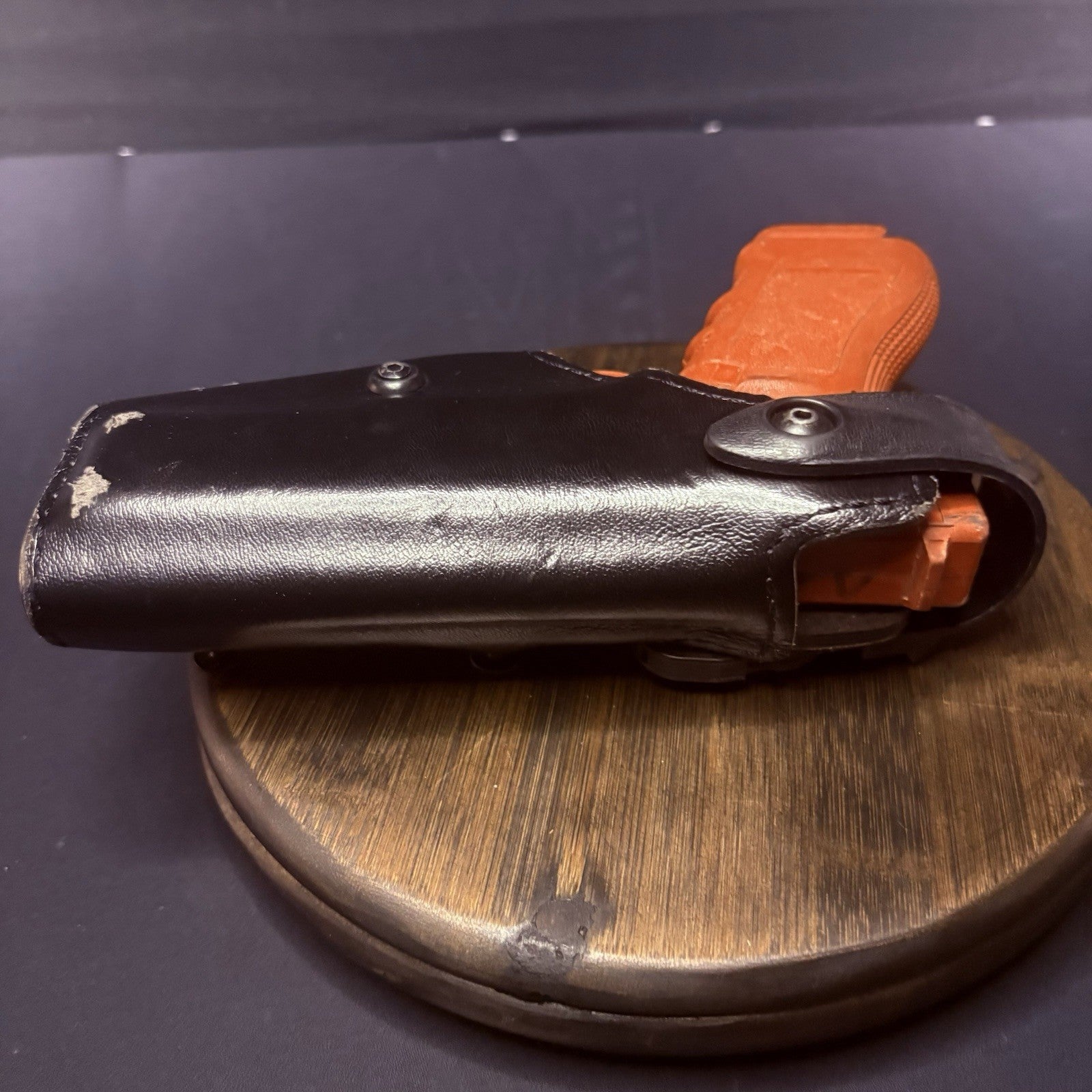 Safariland Glock 20 / 21 Duty Holster RH 6285 Plain Black Leather (No Belt Loop)4