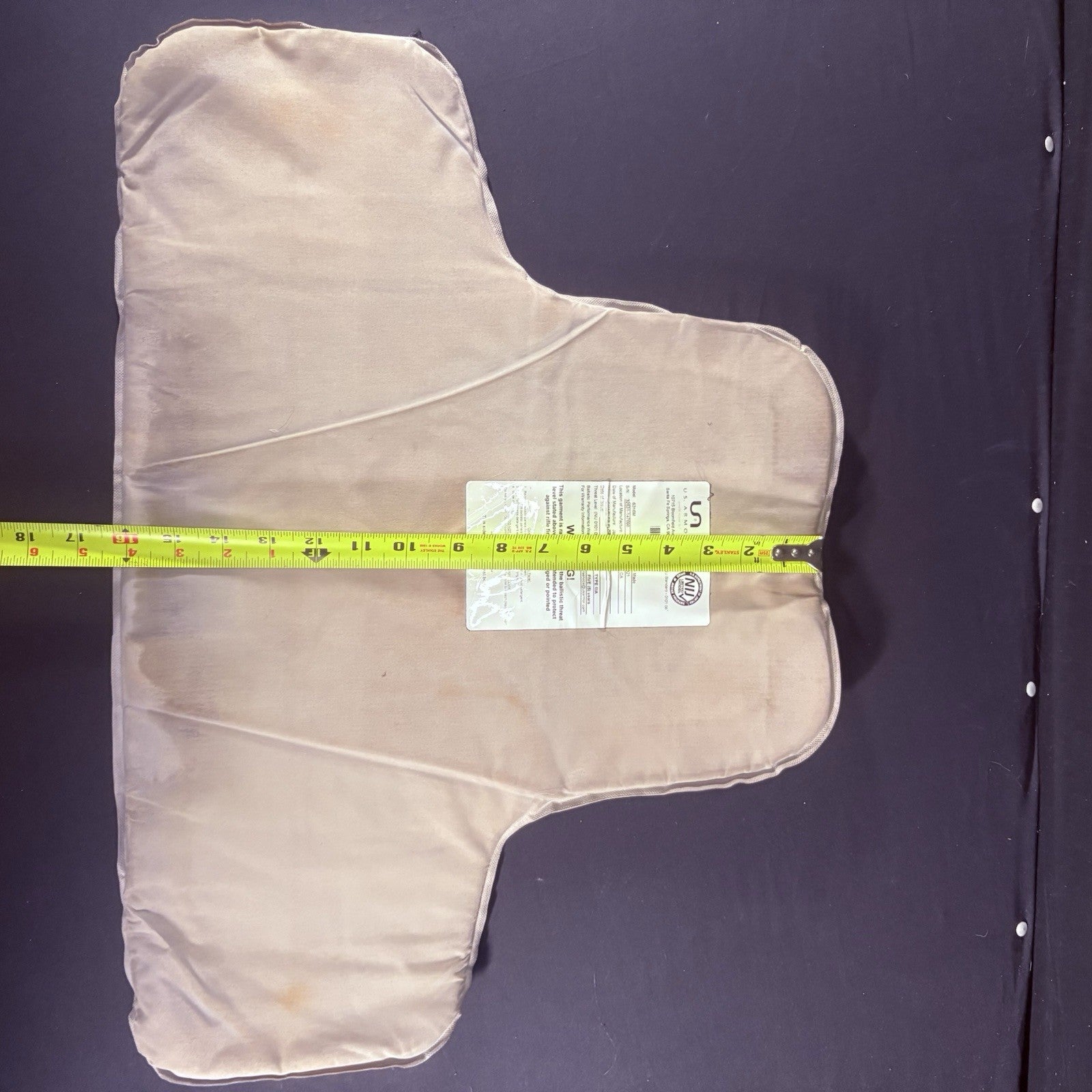 US Armor Bullet Proof Vest IIIA (3A) Size Large 2022 w/ Trauma Plate Concealable18