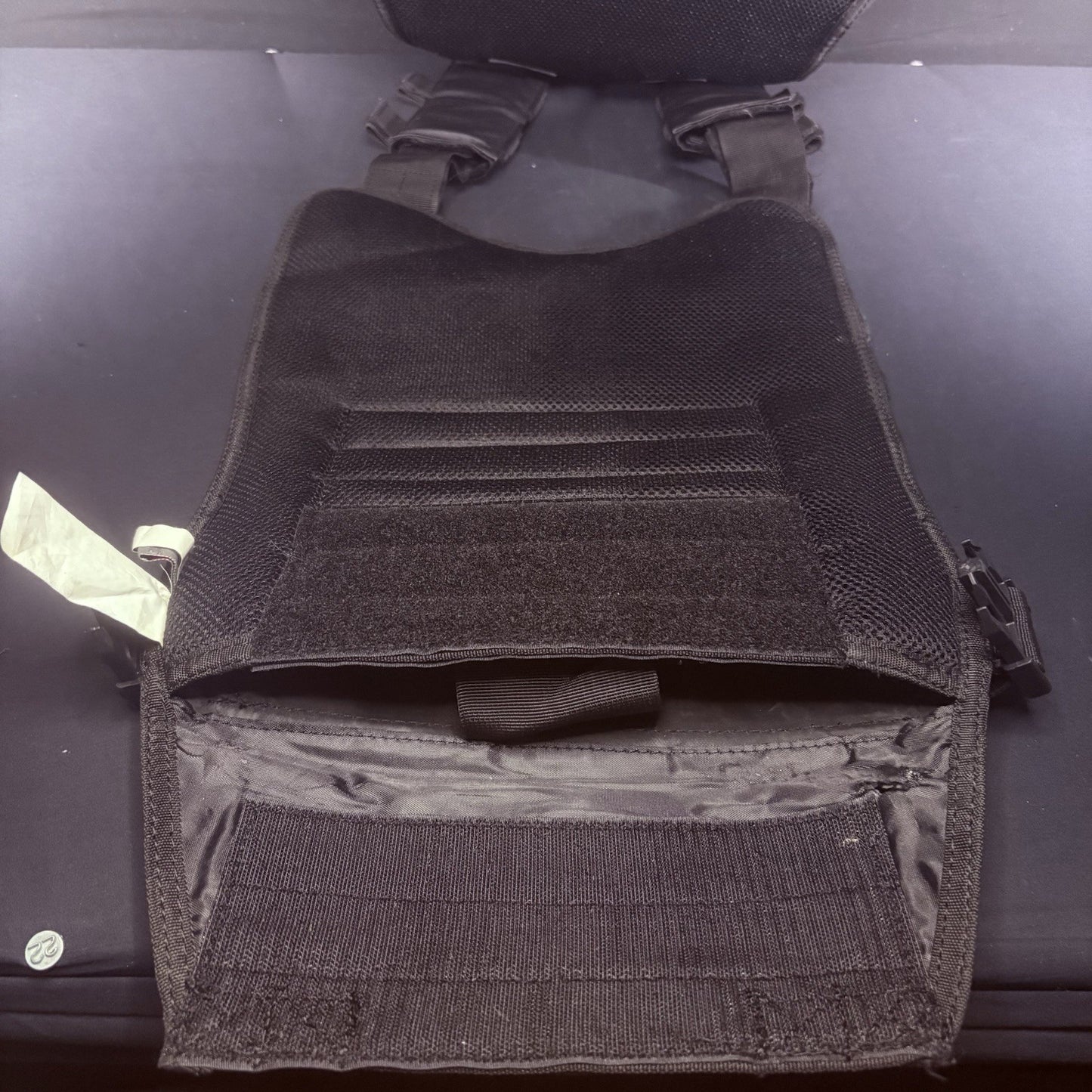 PROTECH Tactical Plate Rack Carrier 10"X12" (Adjustable Size) NOS Black MOLLE16
