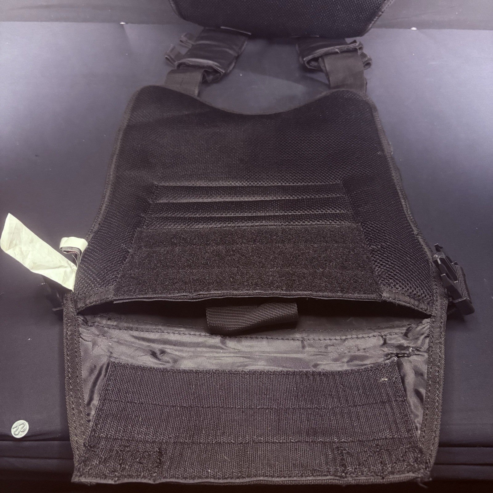 PROTECH Tactical Plate Rack Carrier 10"X12" (Adjustable Size) NOS Black MOLLE16