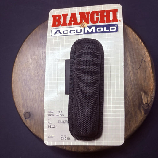 Bianchi Baton Holder 7312 Baton Size 16" & 21" Accumold Black For 2-2 1/4" Belt0