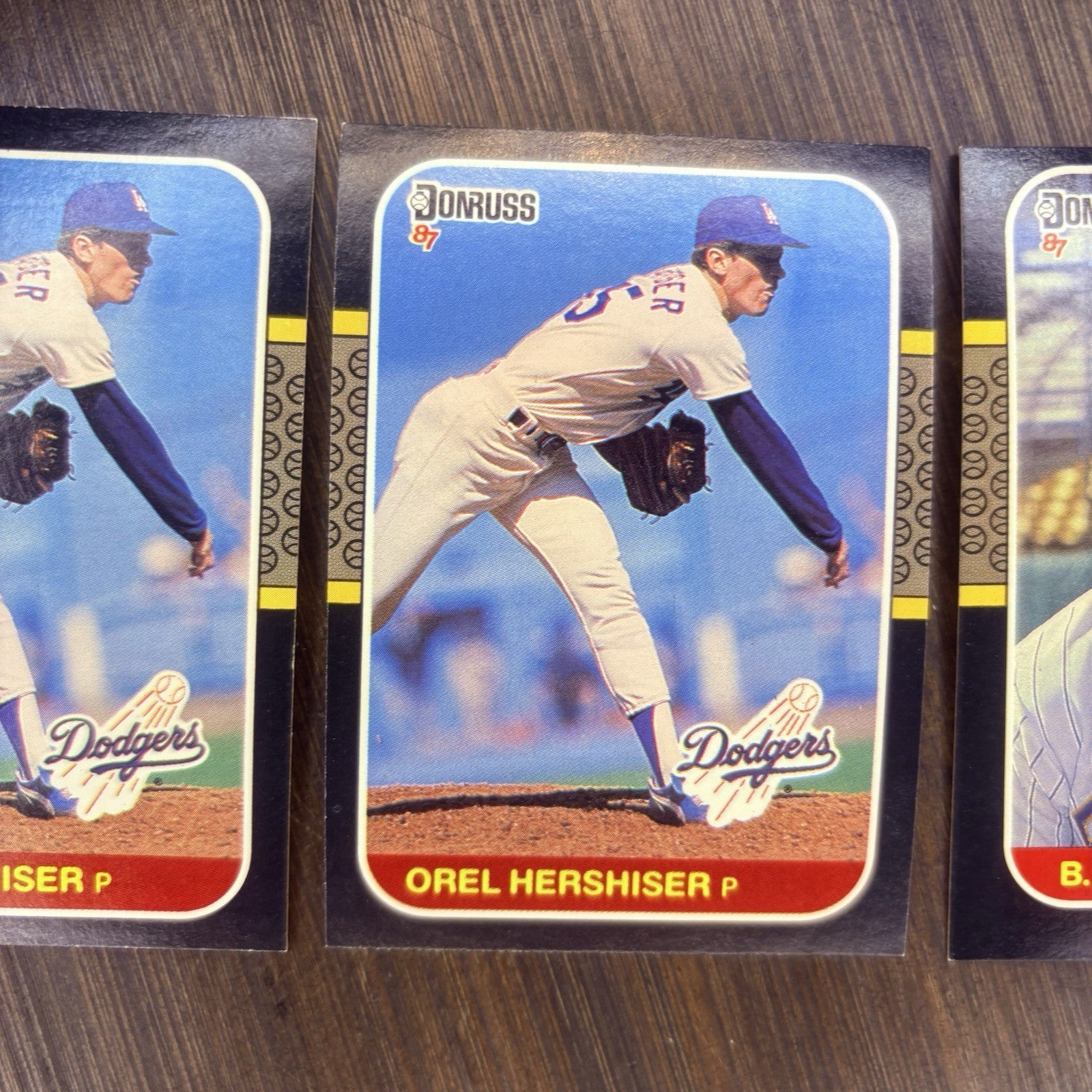 1987 Donruss MLB Card (Lot Of 3) Orel Hershiser & William Surhoff Rookie Card3