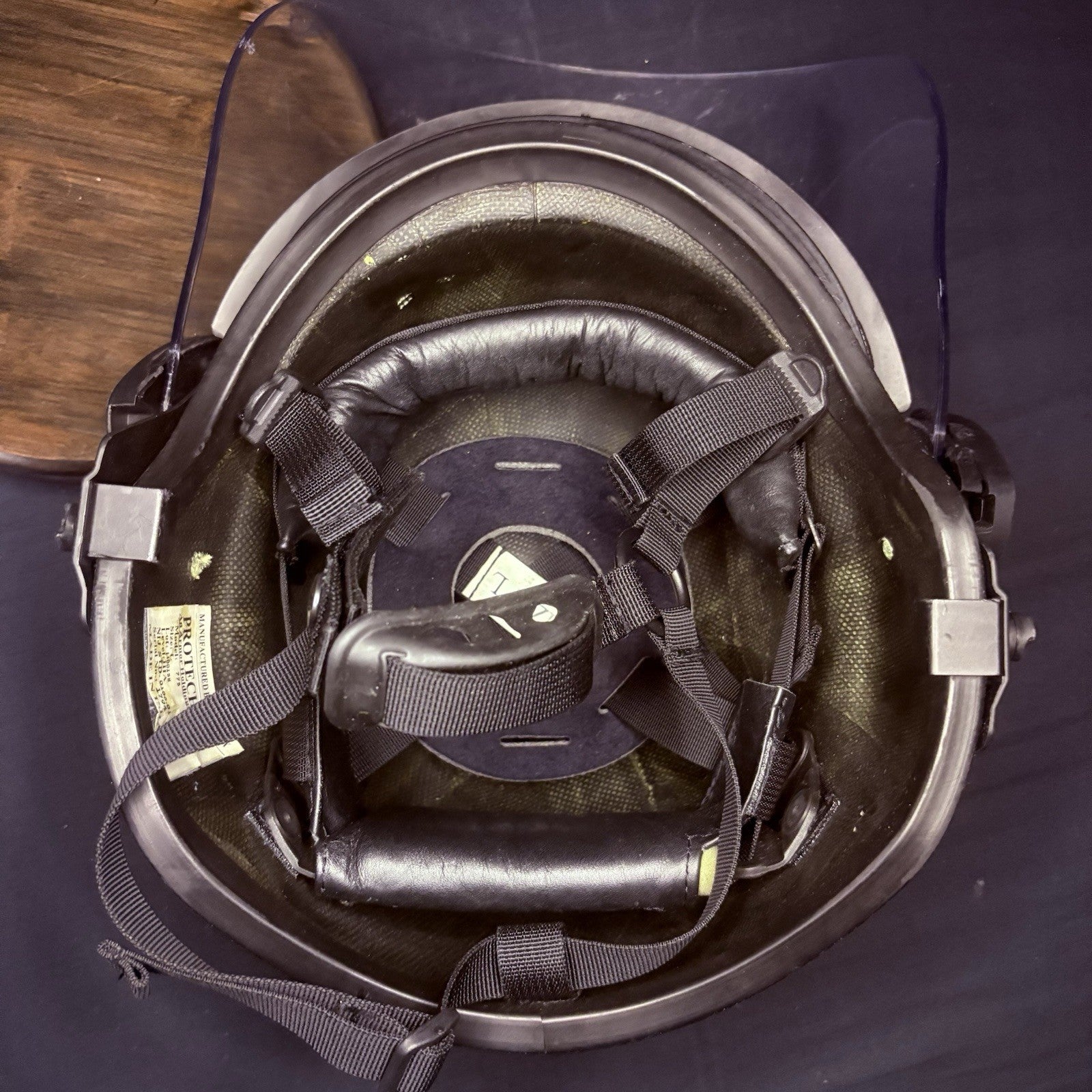 Protech IIIA (3A) Ballistic Helmet Removable Face Shield Size Large Bullet Proof18