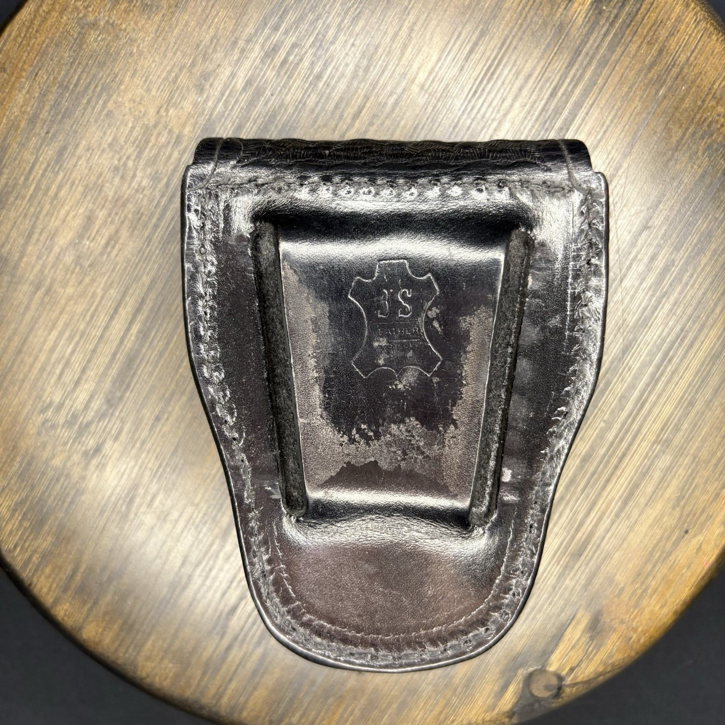 JS Leather Basket Weave Handcuff Case Law Enforcement5