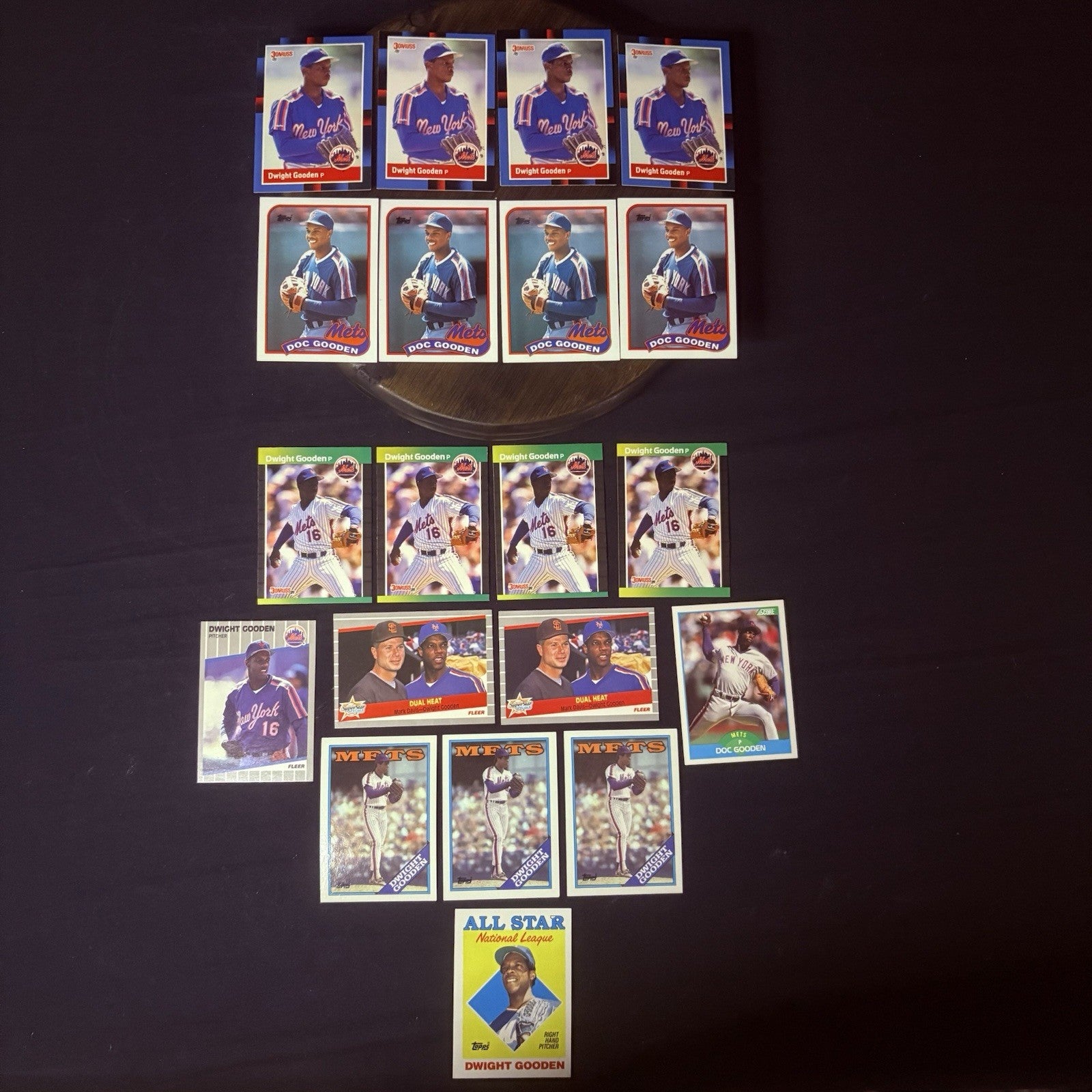 (Lot of 20) Dwight/ Doc Gooden Assorted Card 1987 to 1989 Topps Donruss Fleer9