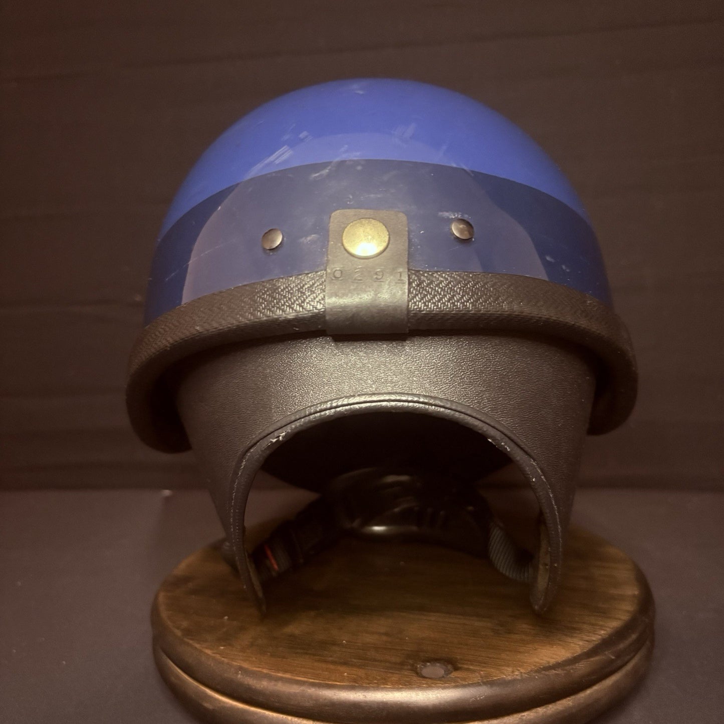 Vintage Police Riot Helmet Blue & Gold (Size Extra Large)5