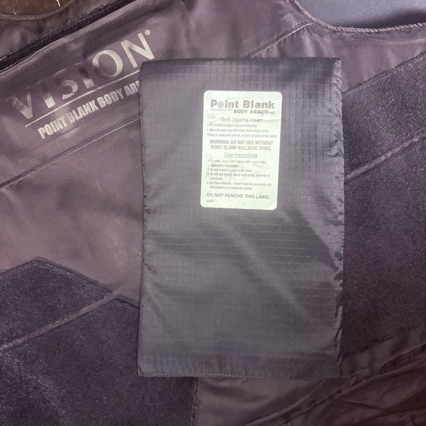 PB Level 2 II Bullet Proof Vest Size XL w/Trauma Plate Concealable Body Armor12