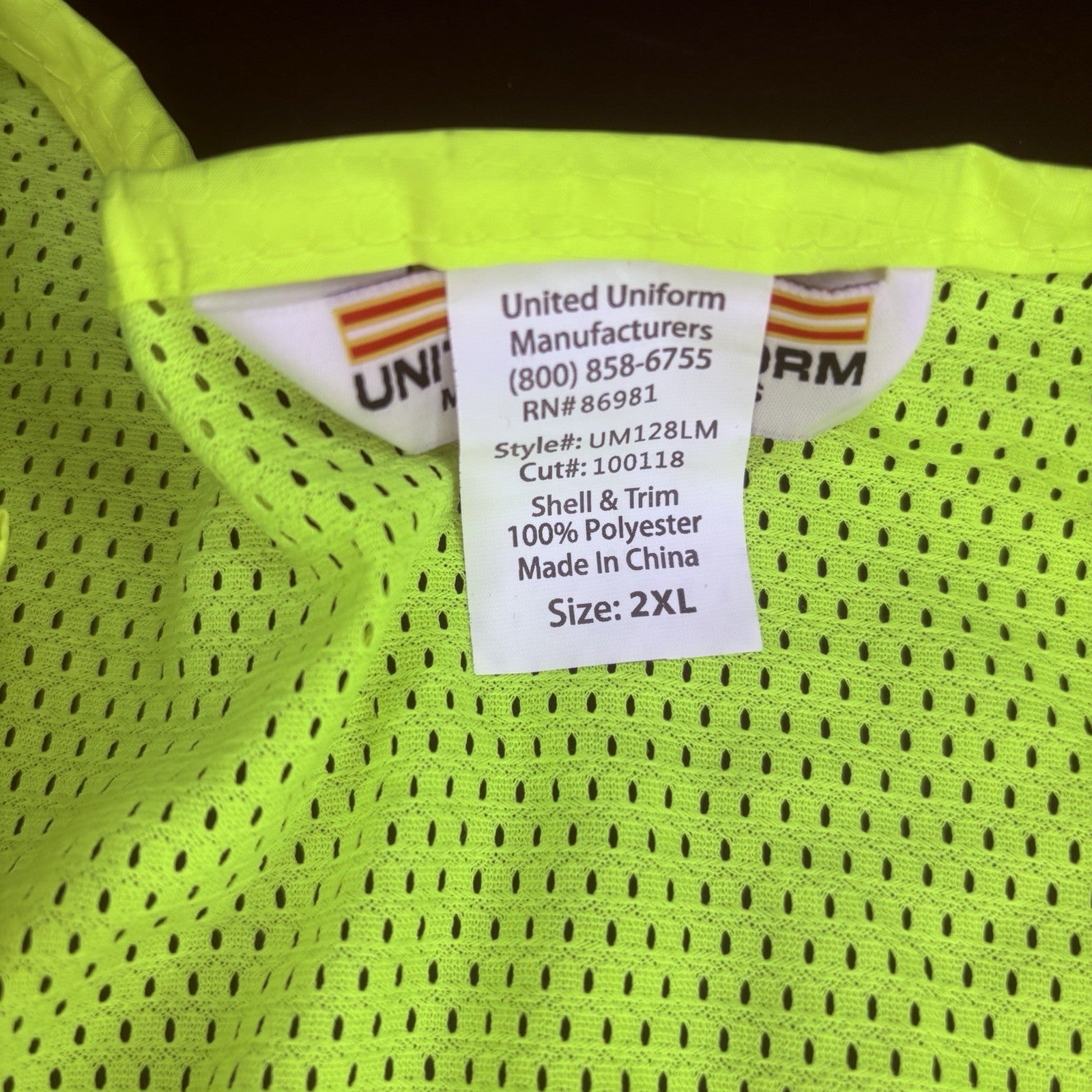 Public Safety Uniform Utility Vest (Size XXL) Reflective Police Safety Vest2