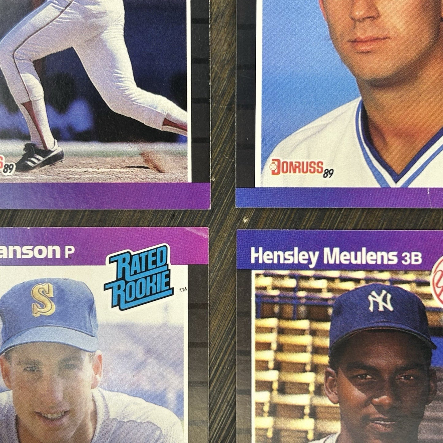 1989 Donruss Rated Rookies Lot Of (4)6
