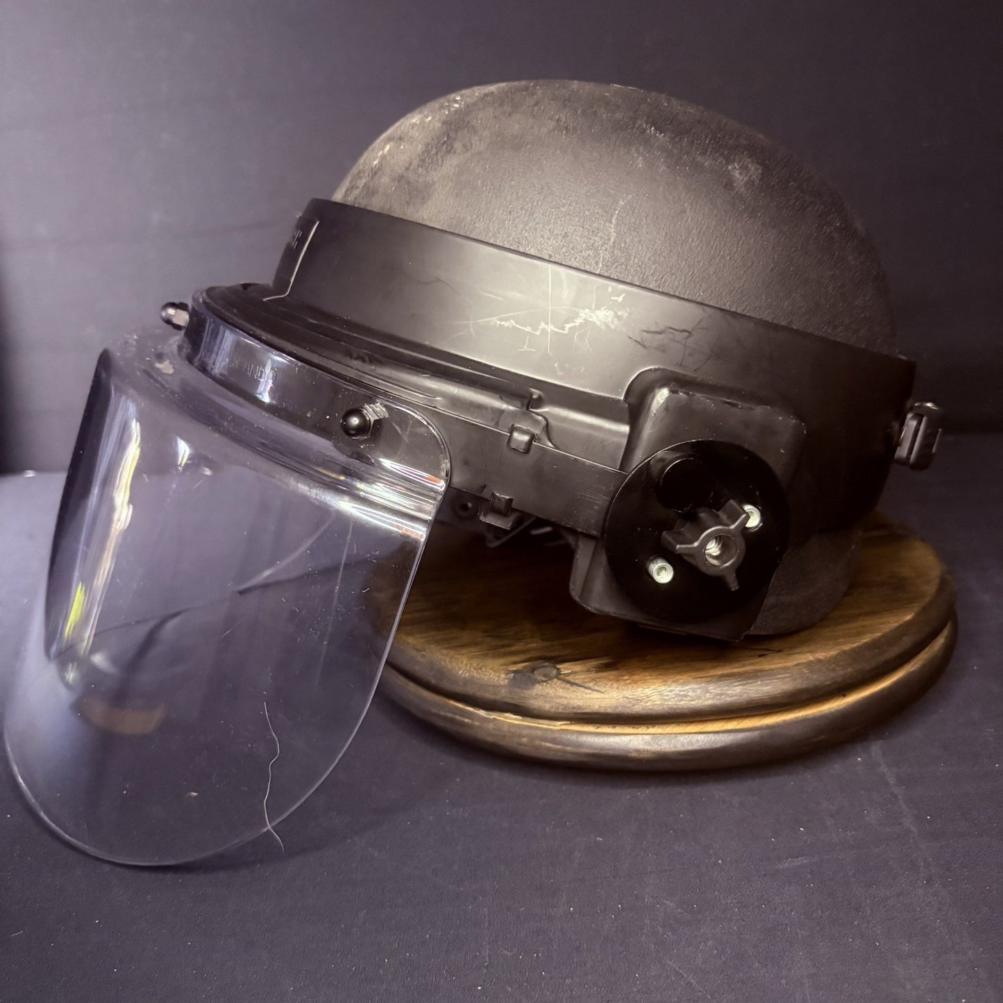Protech Ballistic Helmet 3A (IIIA)Size Medium Removable Face Shield Bullet Proof10