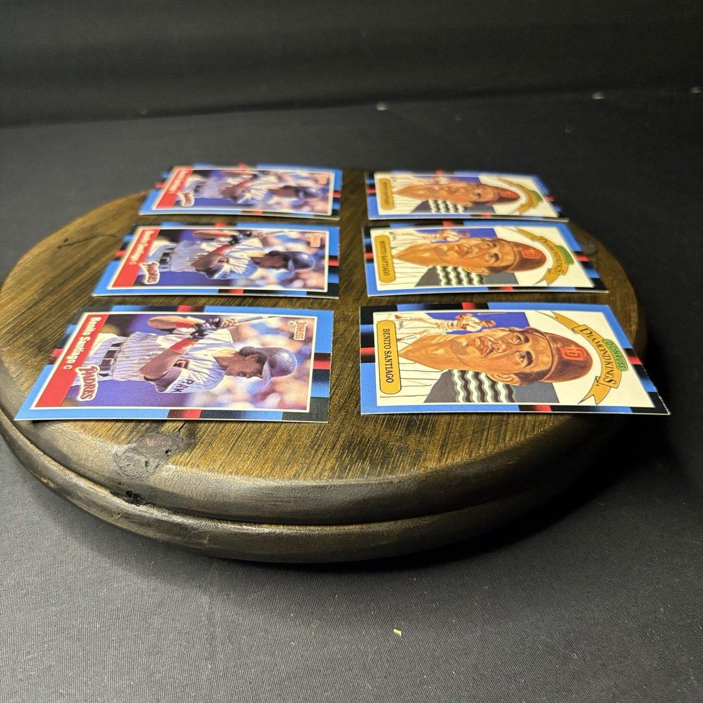 1988 Benito Santiago Lot (3)Donruss #114 & (3)Diamond Kings #3 San Diego Padres2