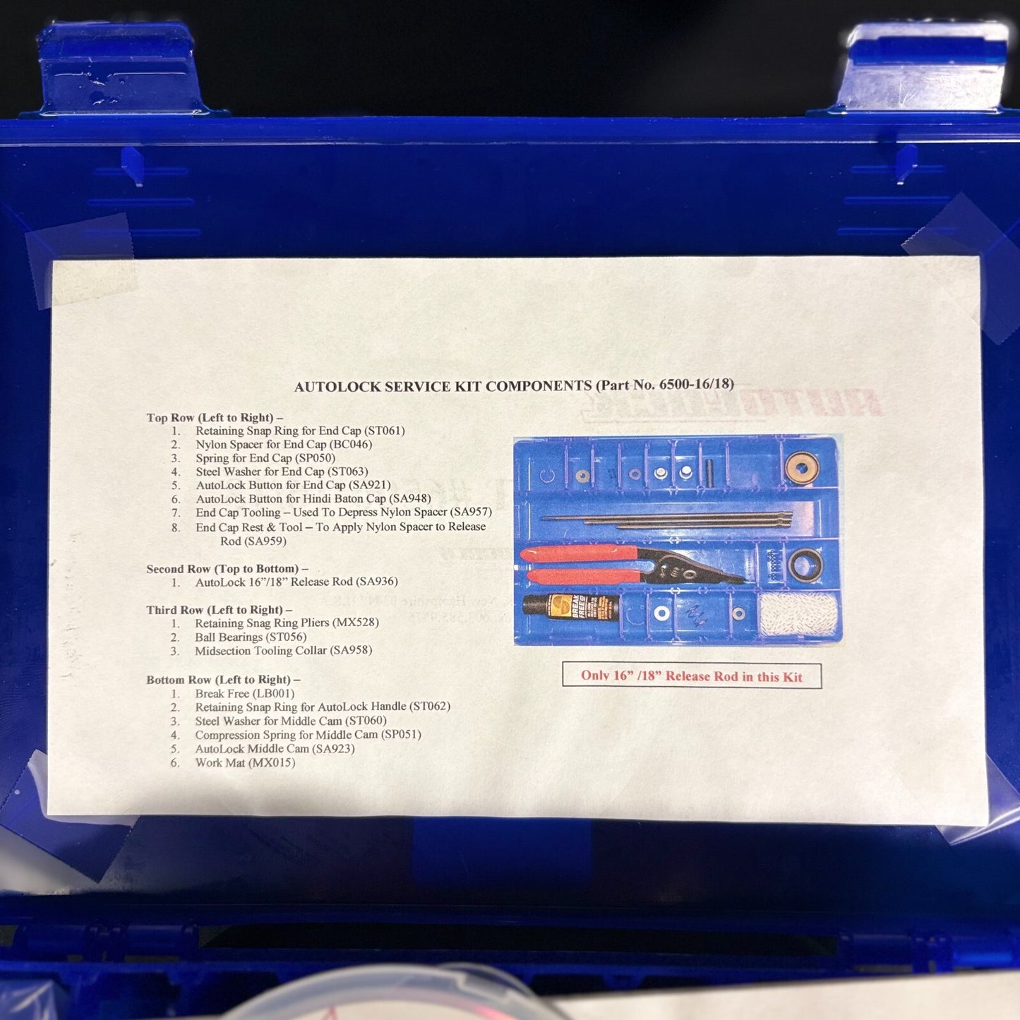 Monadnock Baton Service Kit 16"/18"2