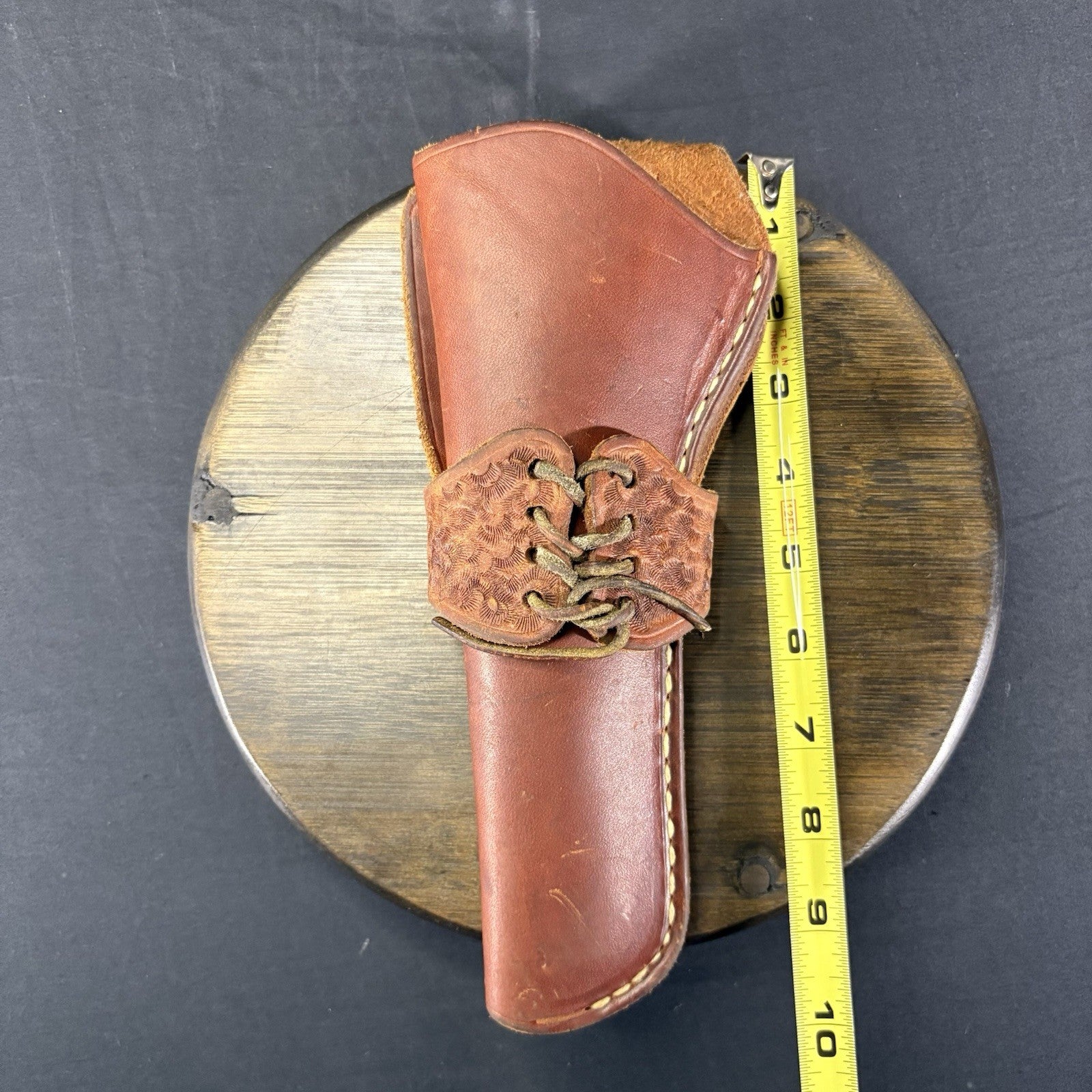 Hand Made Leather Single Action Revolver Holster Fits Up To 6” Left Hand Draw6