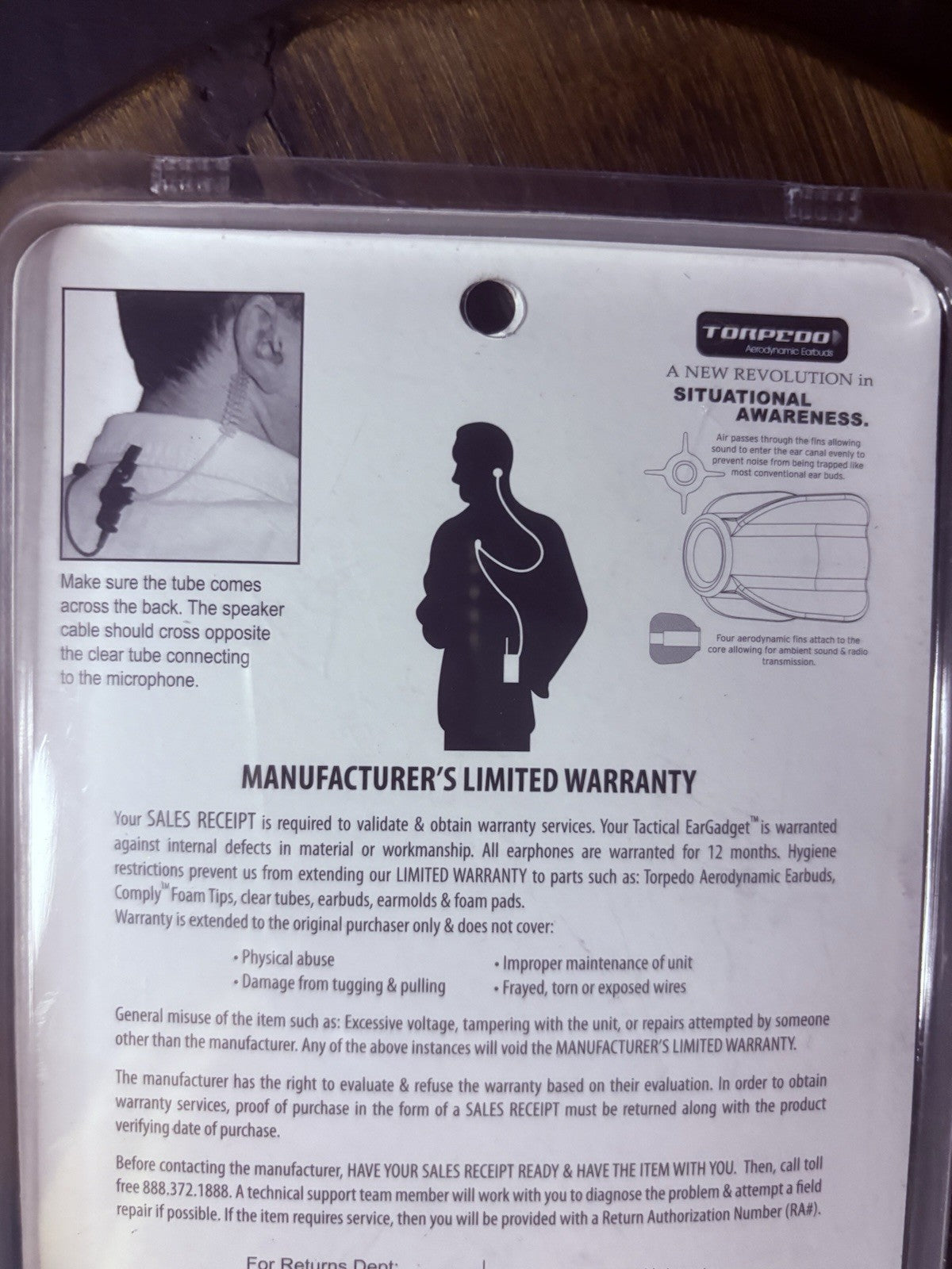 Hawk Lapel Mic Quick Release Replacement Earpiece Kit EP1305QR Police Headset4