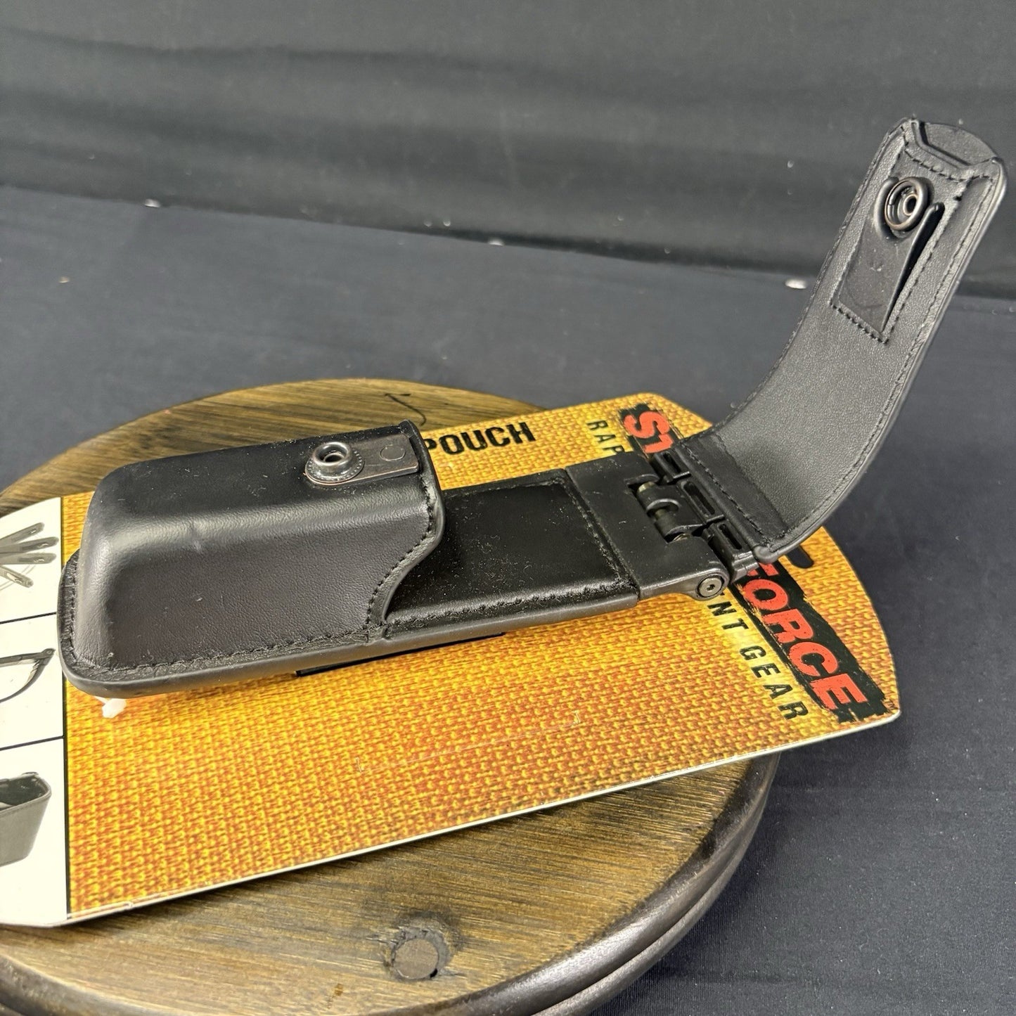 Leather Magazine Pouch ~Spring Loaded~ Carrier (.45 Acp) Rapid Deployment Gear2