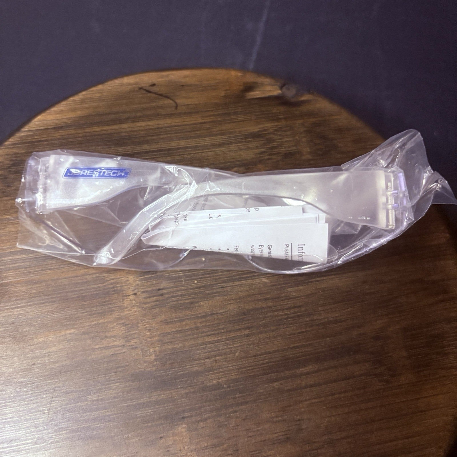 Jorestech Crystal Clear Lens Color Temple Safety Glasses One Size Z87.16